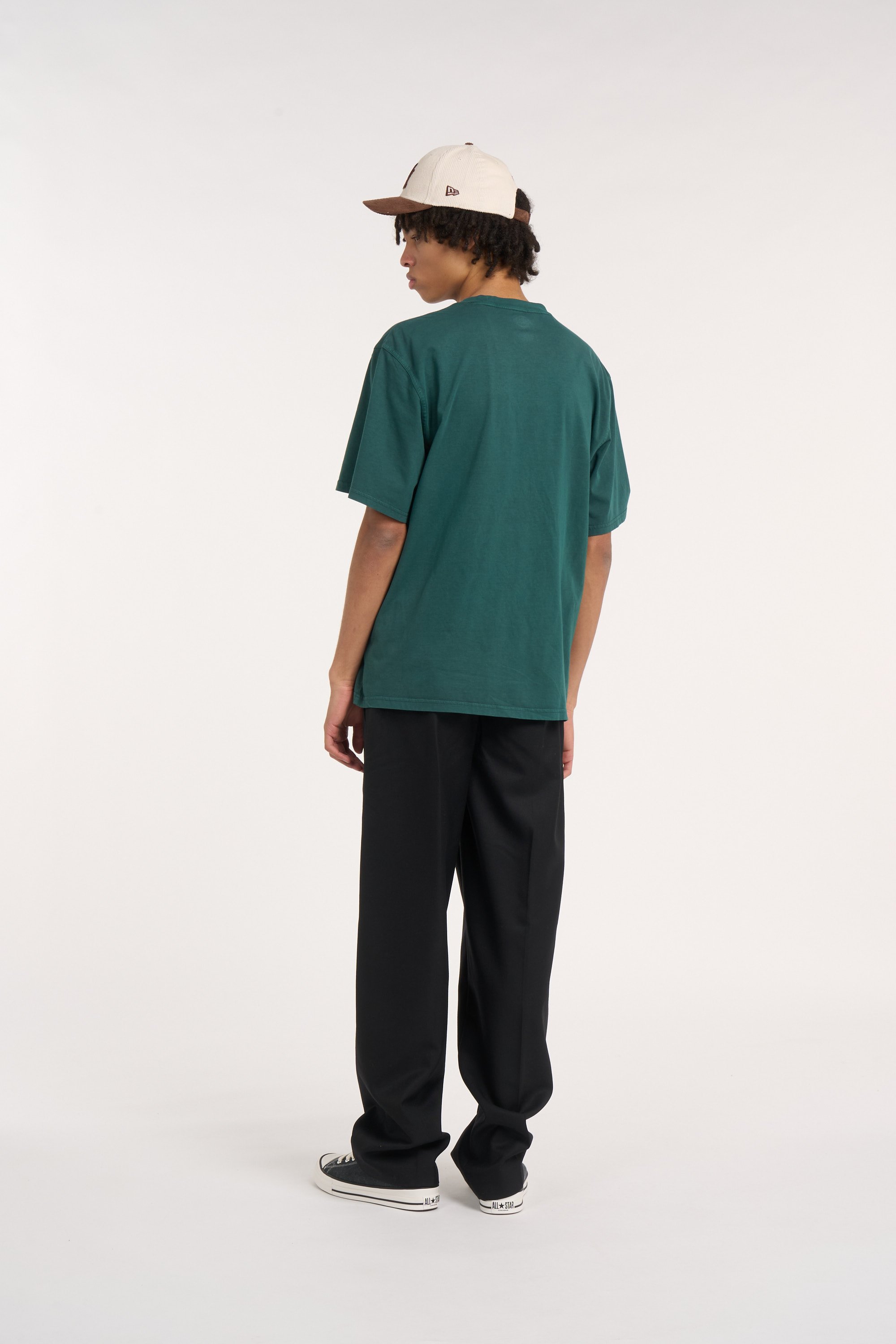 Regular-fit round-neck cotton T-shirt | Green DICKIES Men