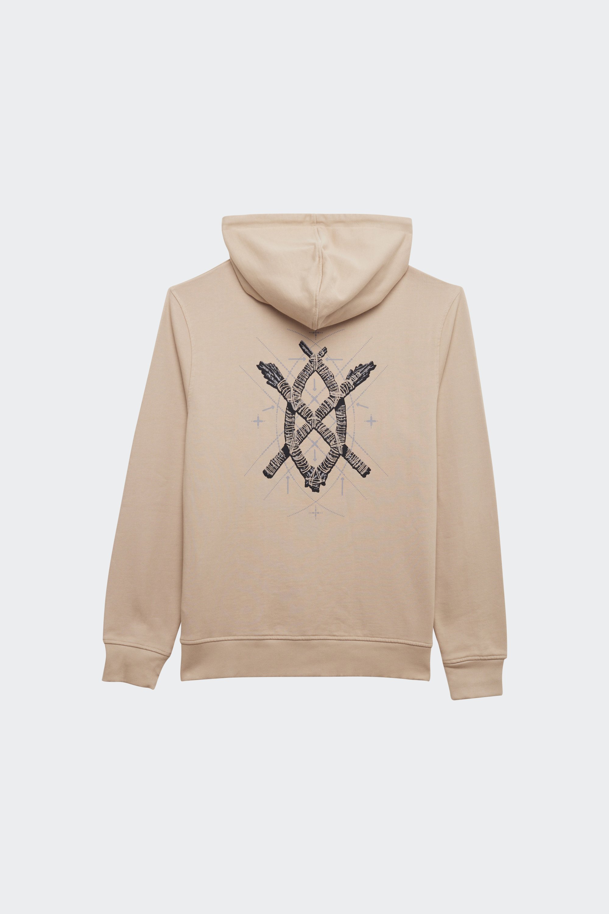 Hoodie | Beige by DAILY PAPER Hoodie Beige