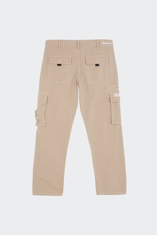 LIBERTADOR Pantalon cargo Beige
