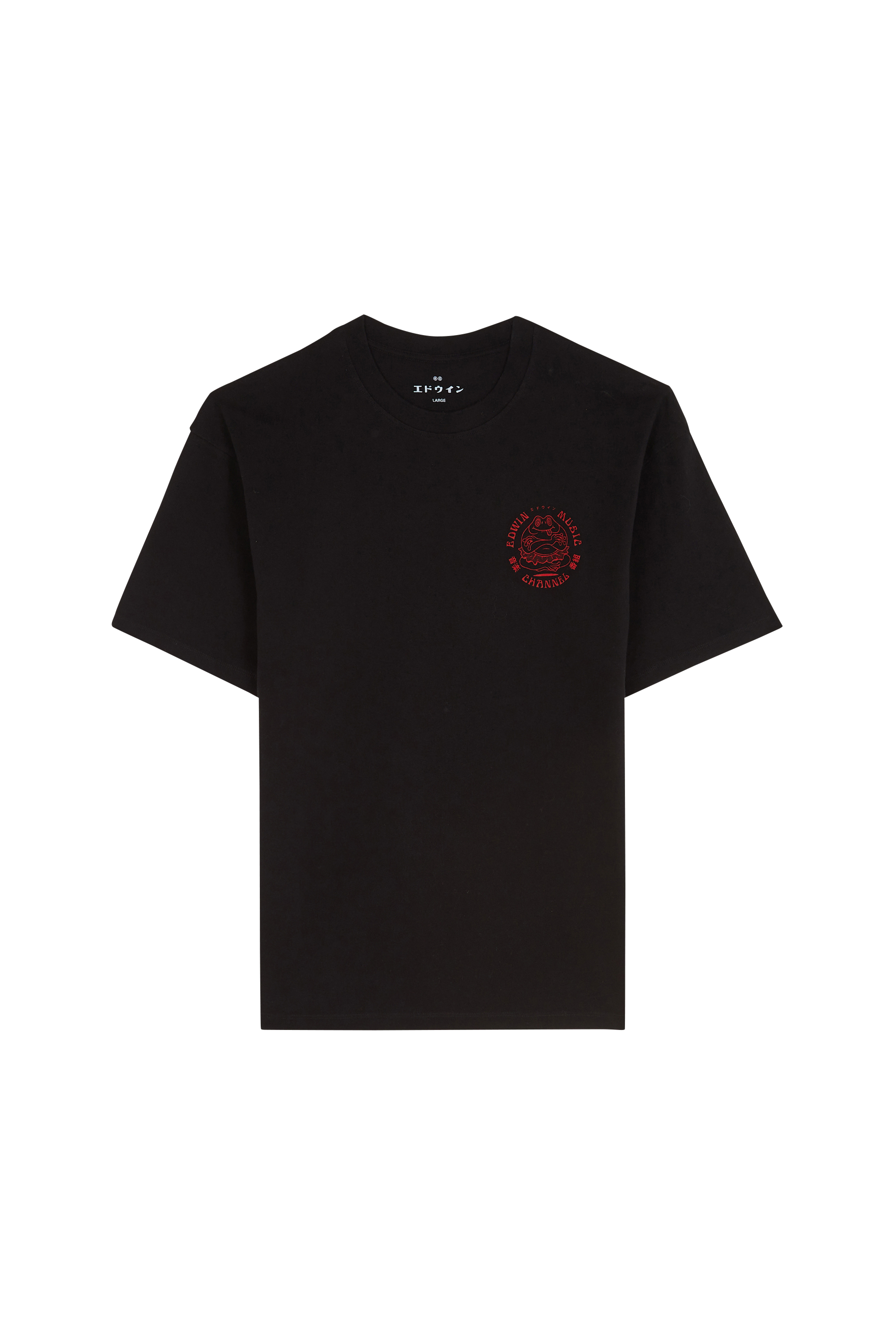 T-shirt EDWIN MUSIC CHANNEL Noir