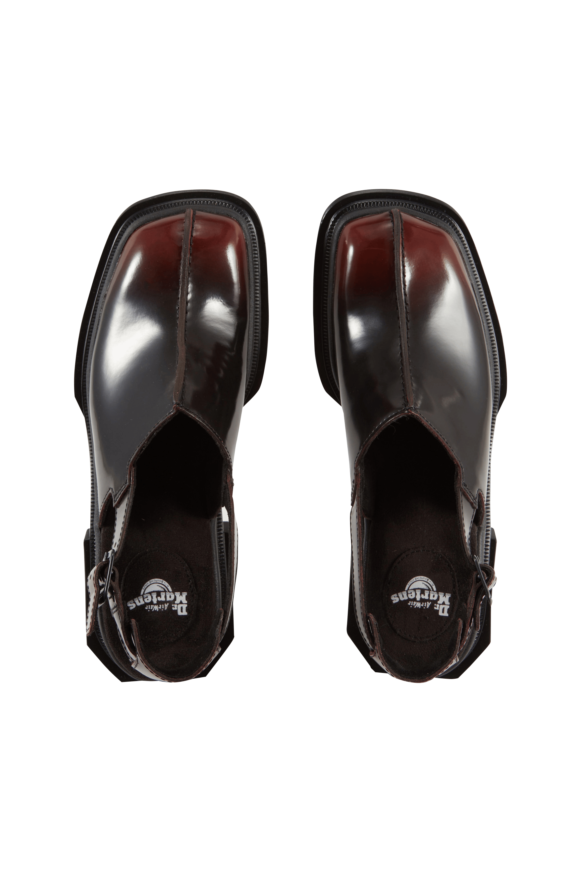 Derbies en cuir Rouge