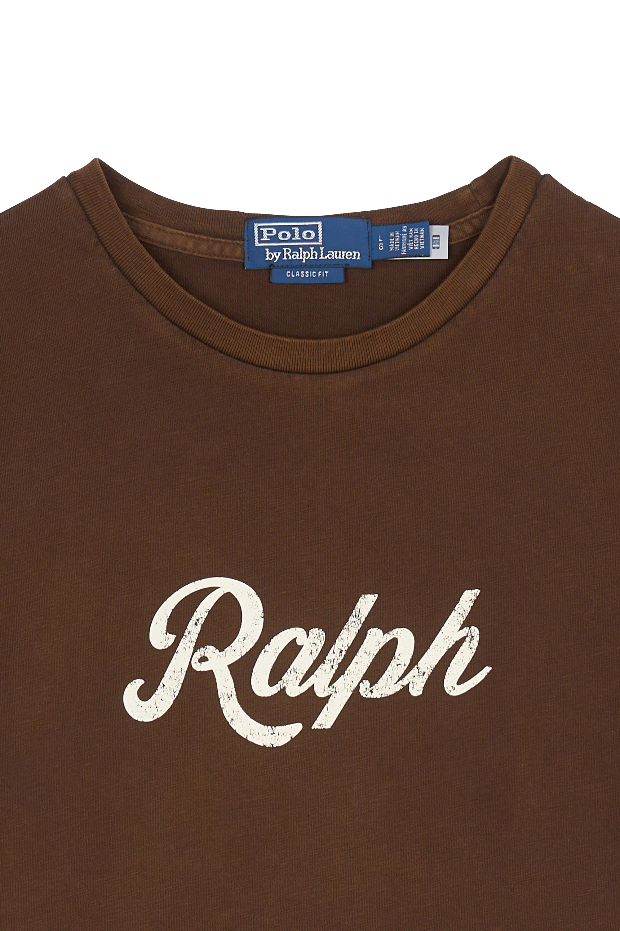 Regular-fit round-neck cotton T-shirt | Brown POLO RALPH LAUREN Men