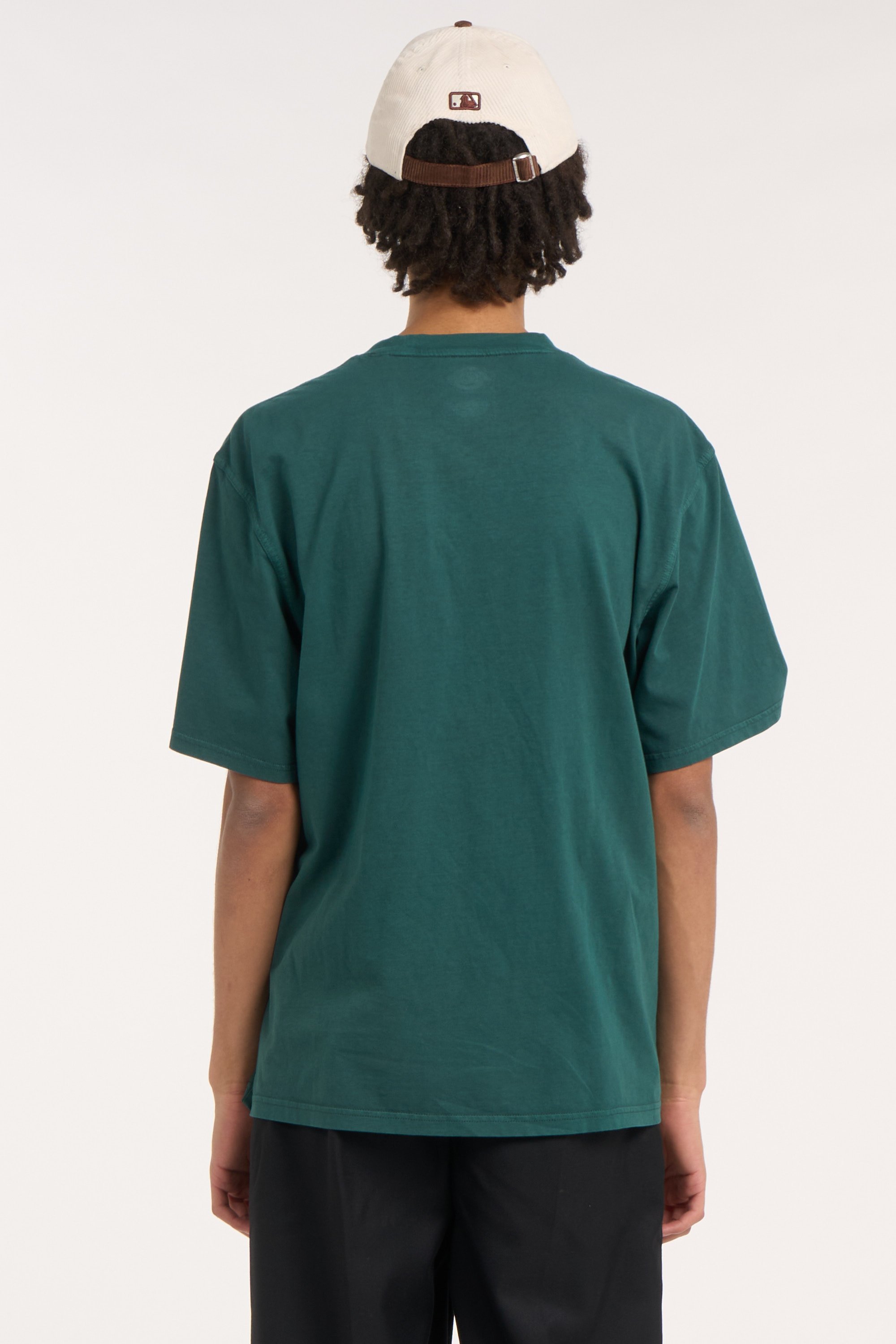 Regular-fit round-neck cotton T-shirt | Green DICKIES Men