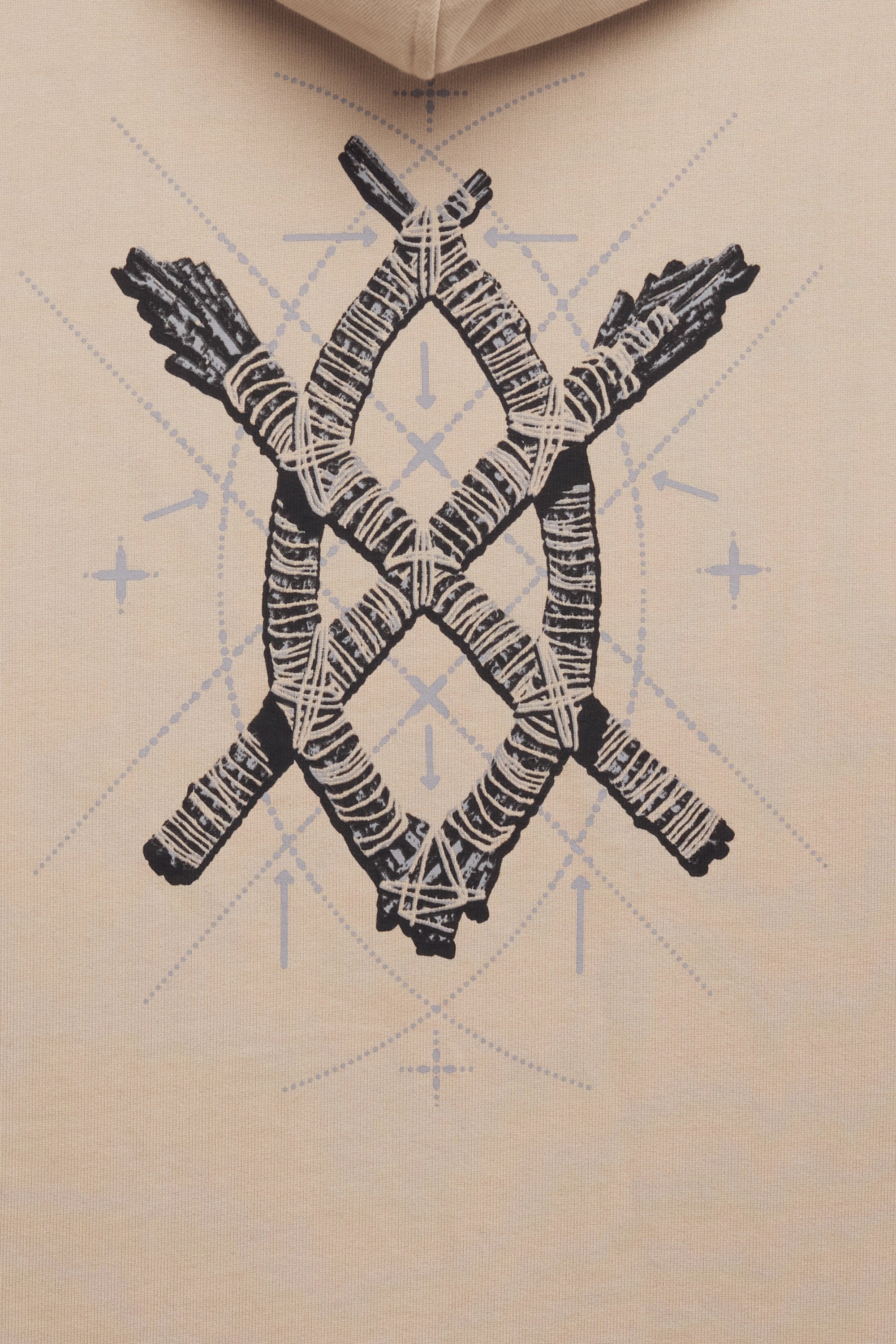 Hoodie | Beige by DAILY PAPER Hoodie Beige