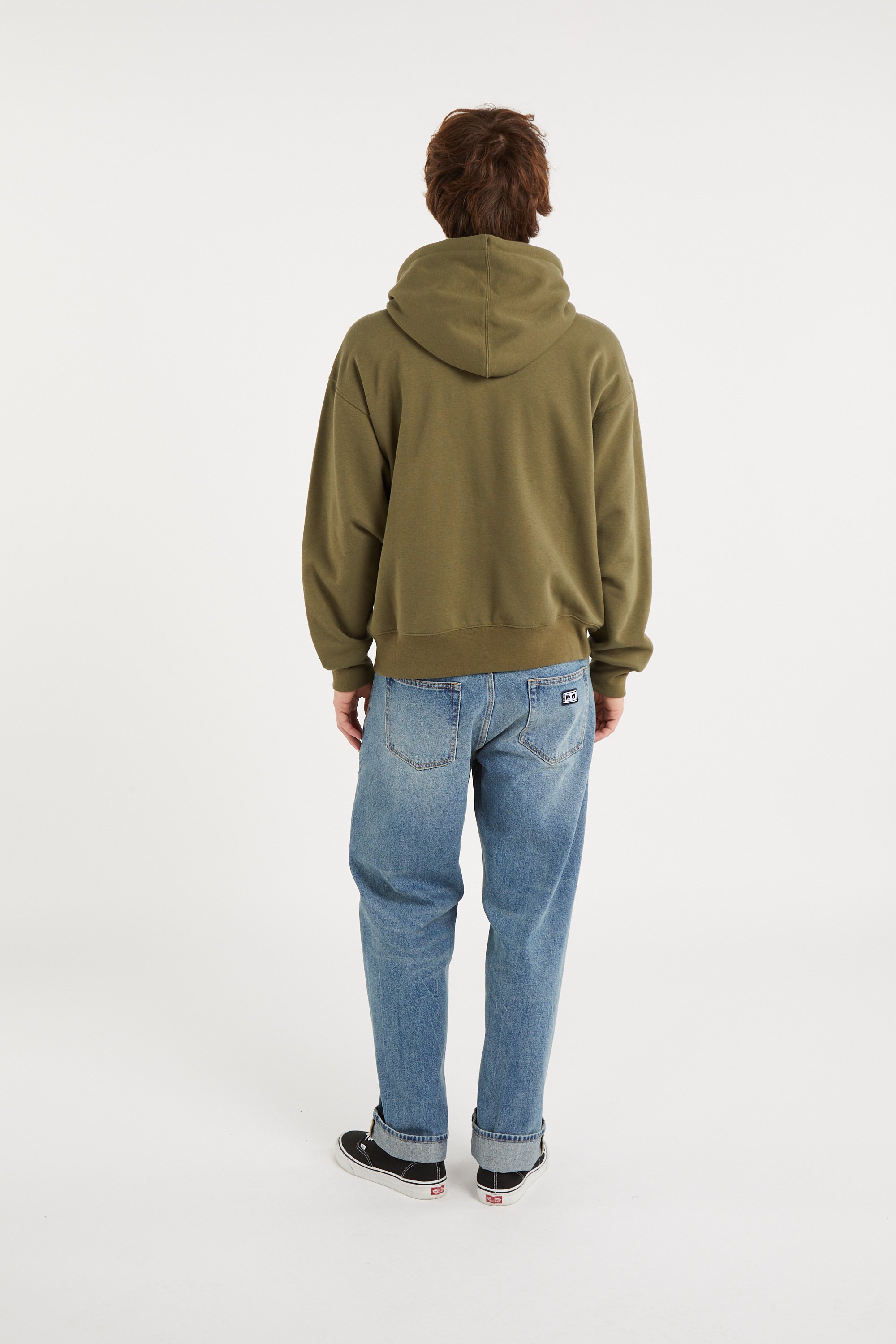 Hoodie zippé Vert
