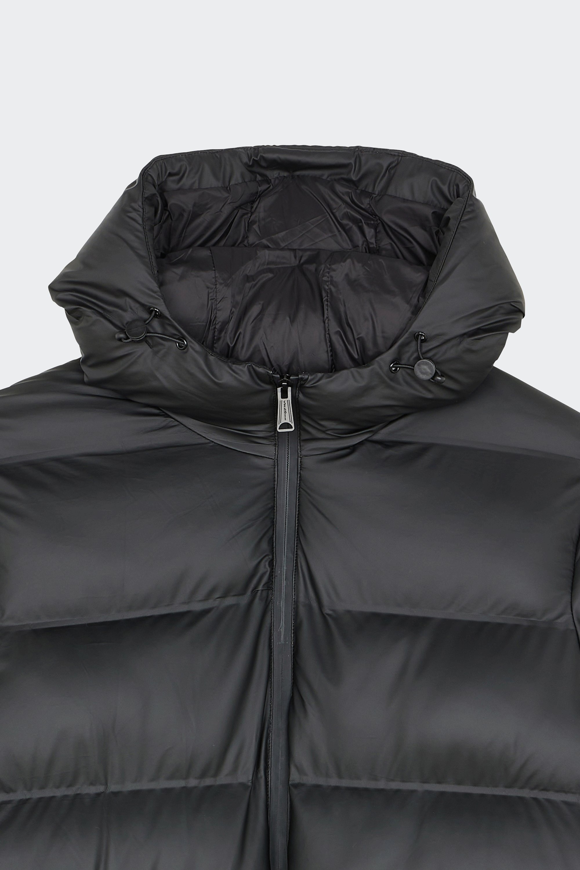 Lightweight quilted padded jacket with high neck | Black by SCHOTT Lightweight quilted padded jacket with high neck Black