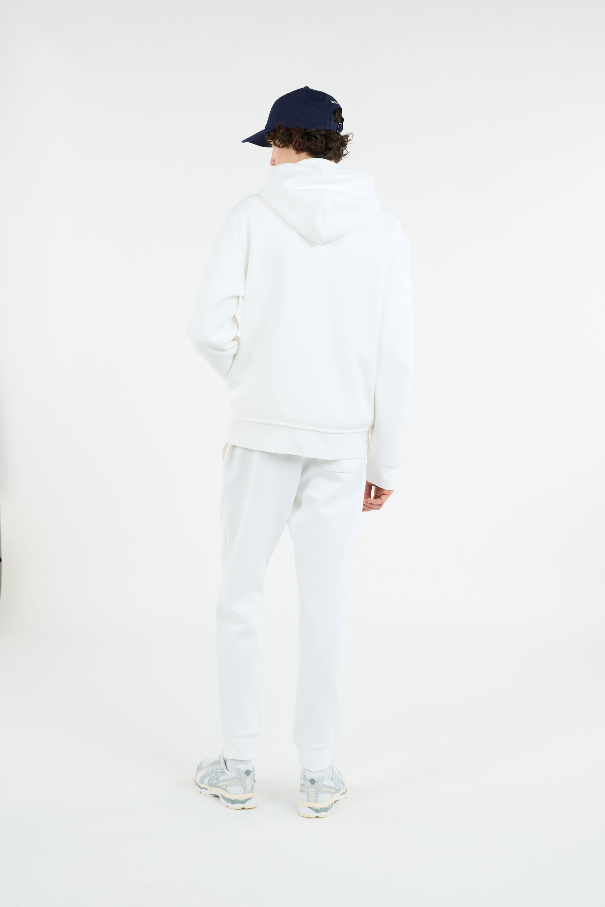 Zippered hoodie White