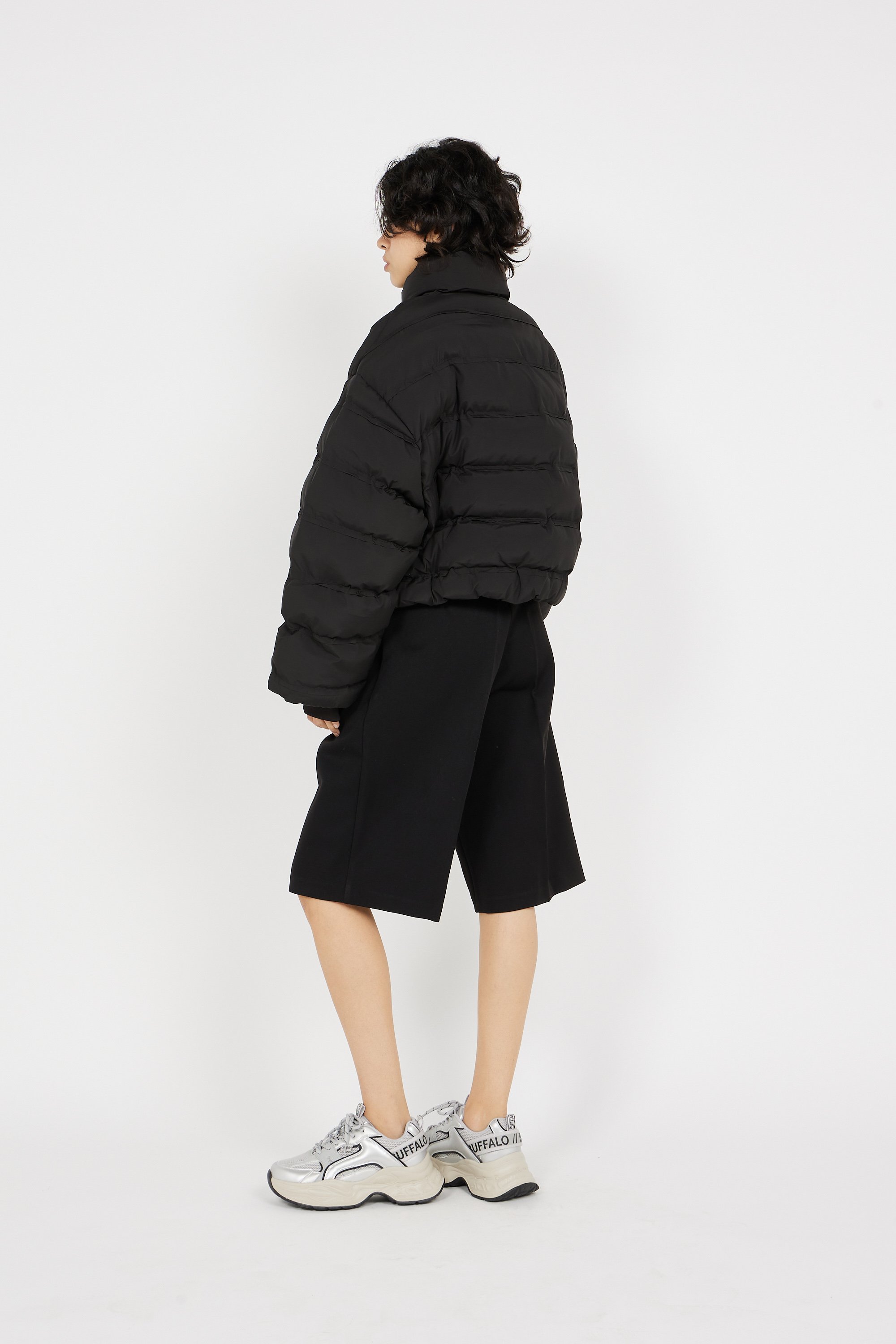 Lightweight quilted padded jacket with high neck | Black by DAILY PAPER Lightweight quilted padded jacket with high neck Black