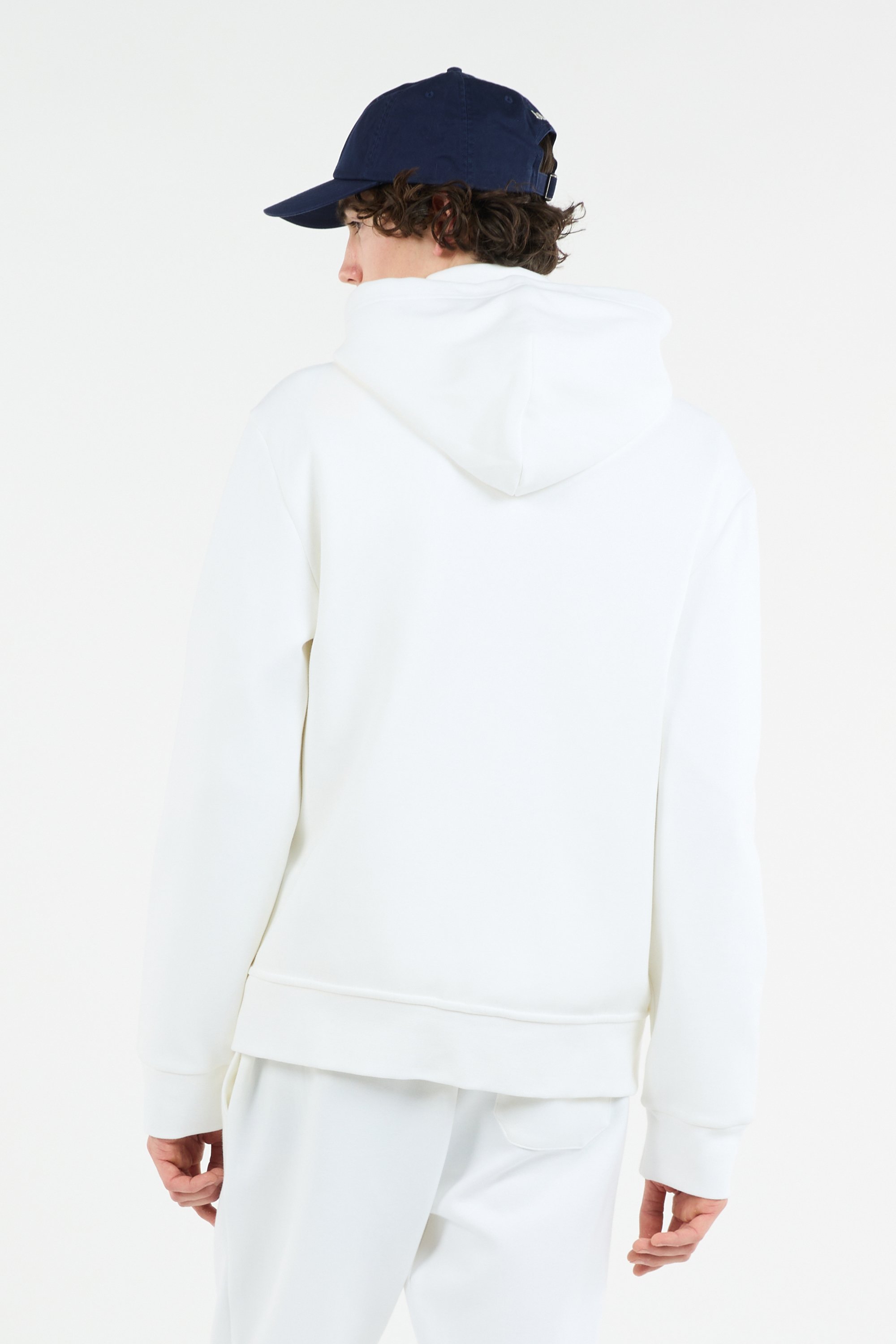 Hoodie zippé Blanc