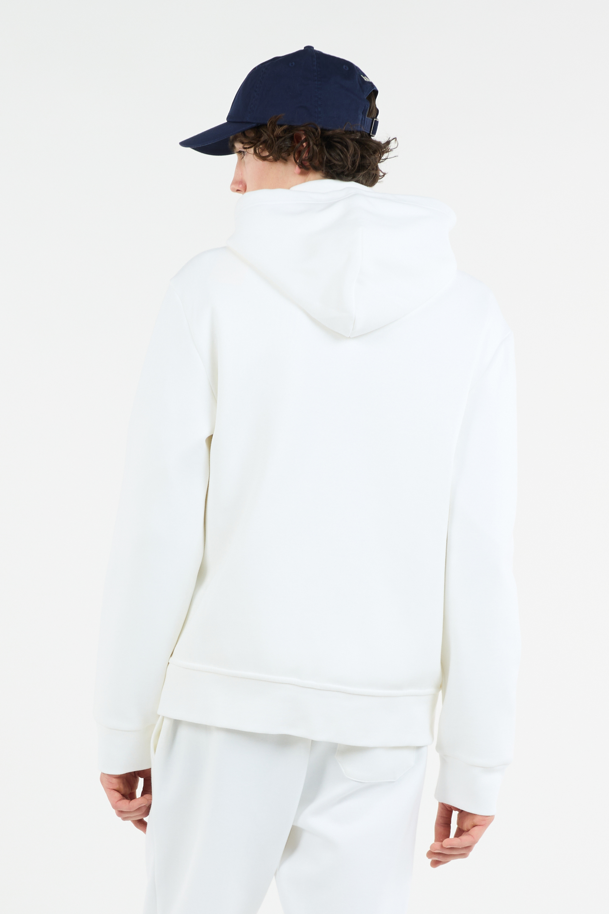 Zippered hoodie White