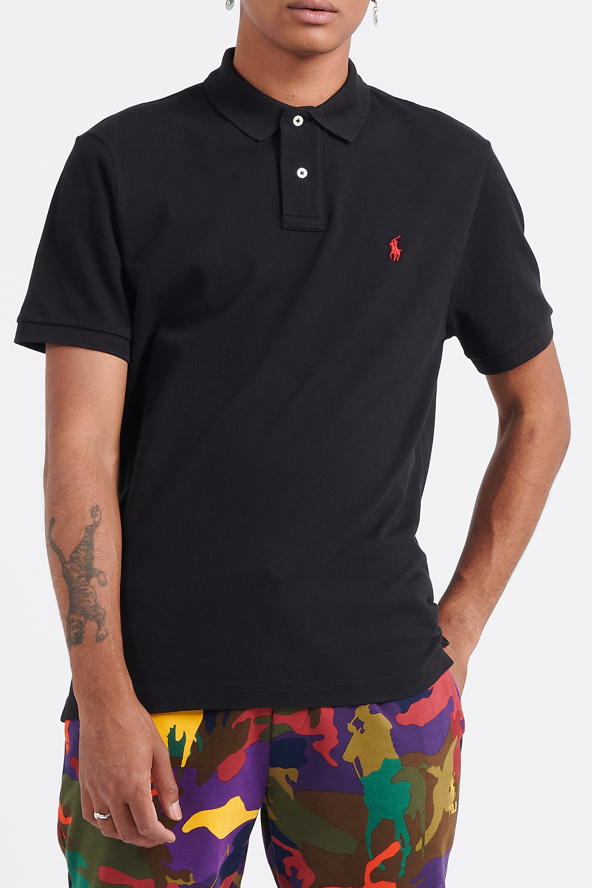 Short sleeve polo | Black POLO RALPH LAUREN Men