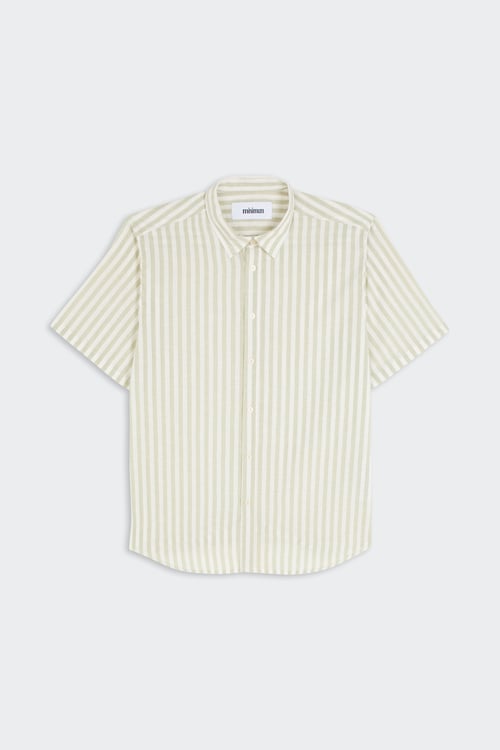 Minimum Homme Chemise Taille L - Beige