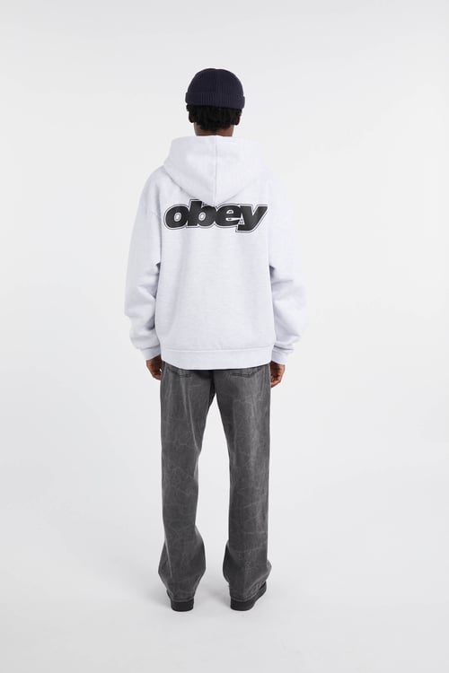 OBEY Hoodie zippé Gris