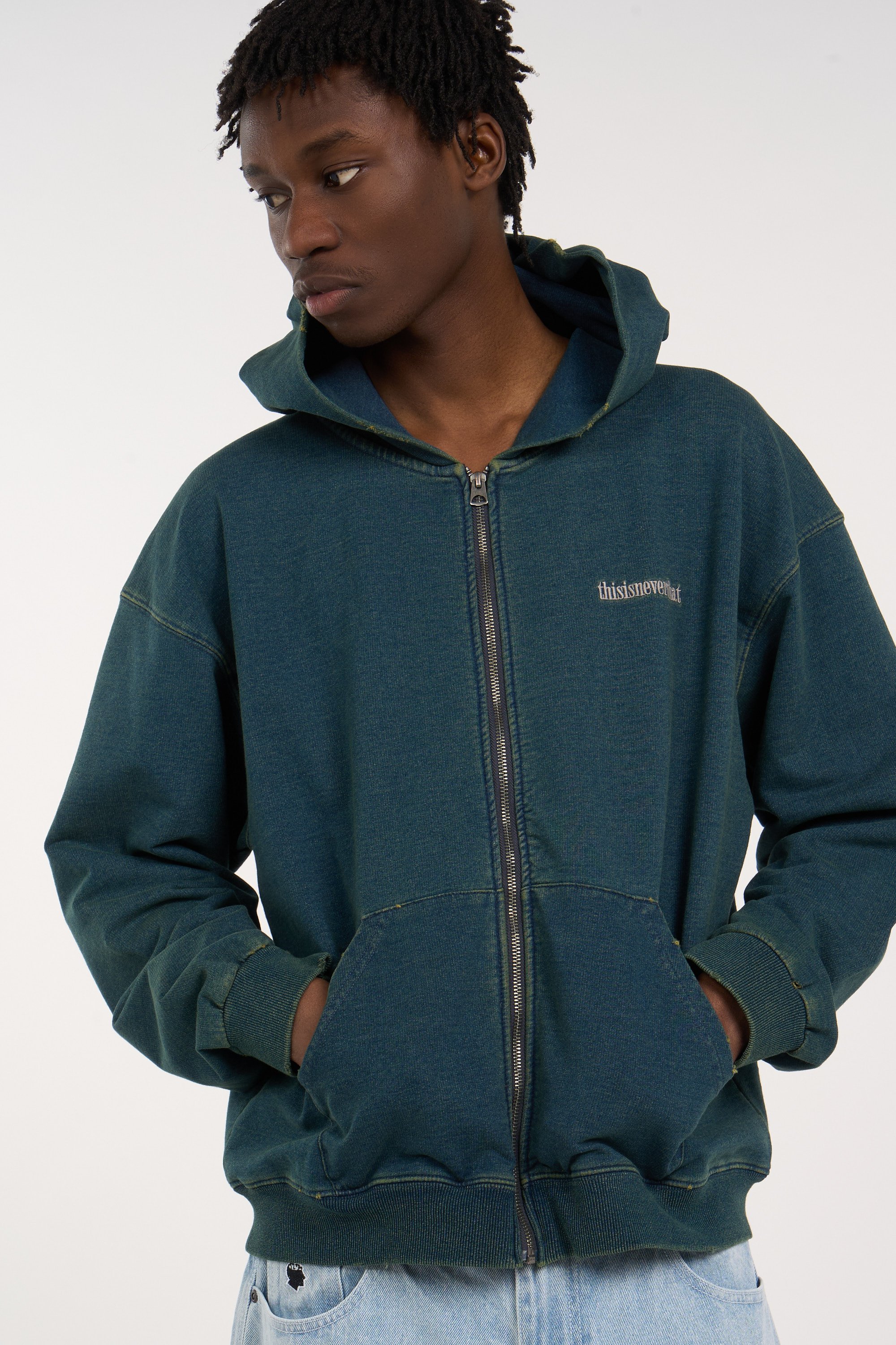 Hoodie zippé | Bleu THISISNEVERTHAT Homme