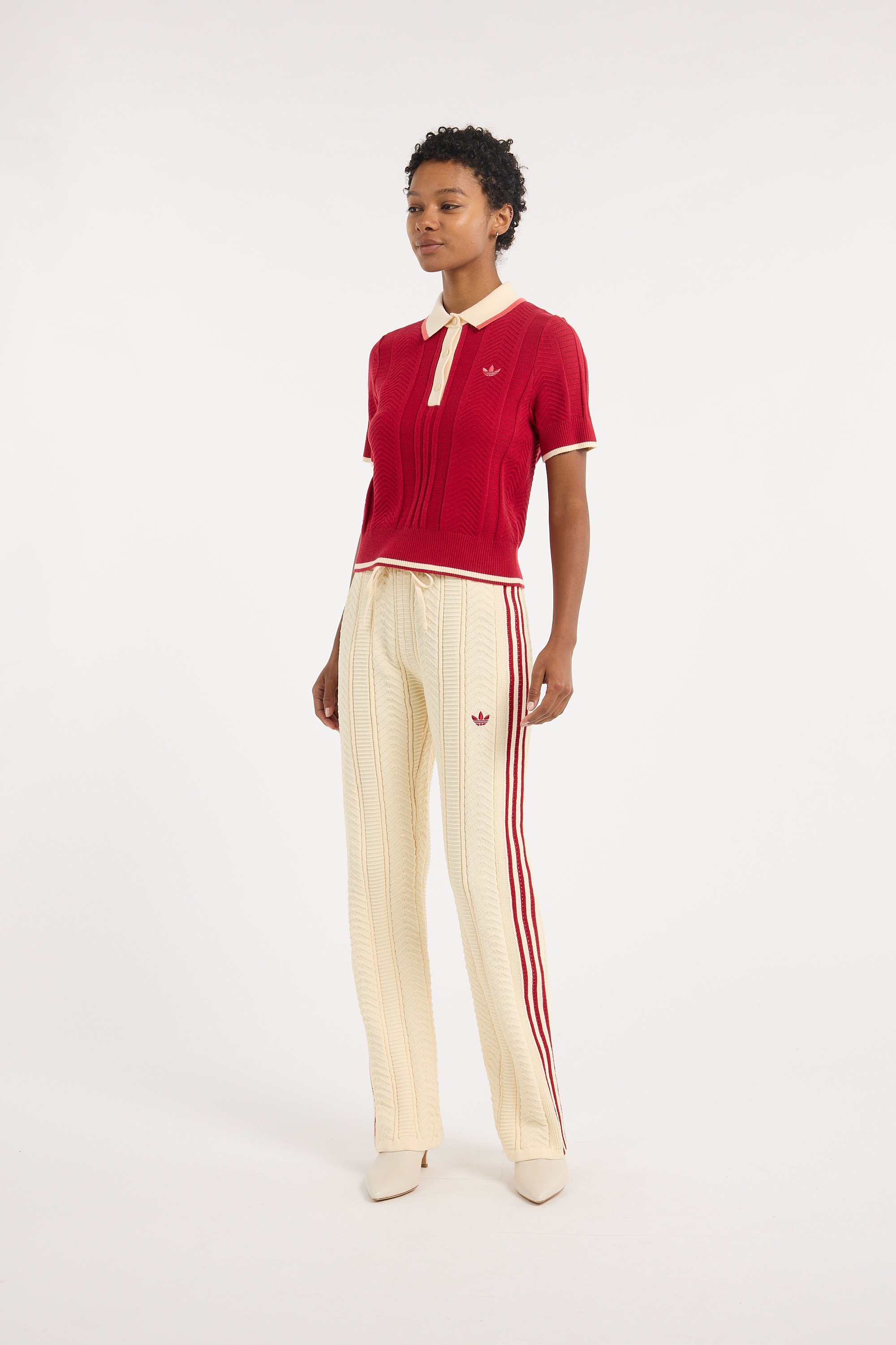 Polo shirt ADIDAS Red