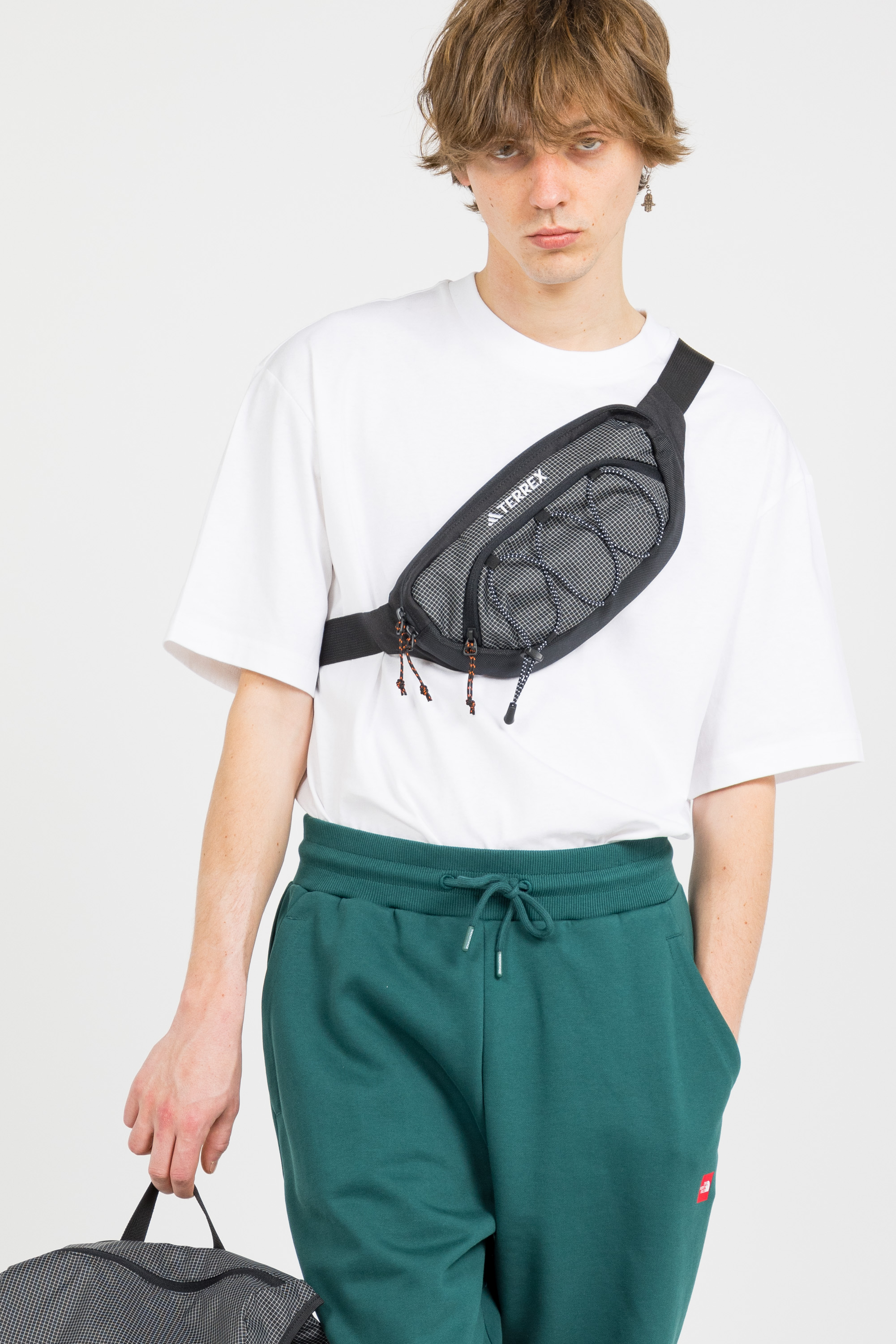 Canvas waist bag Black