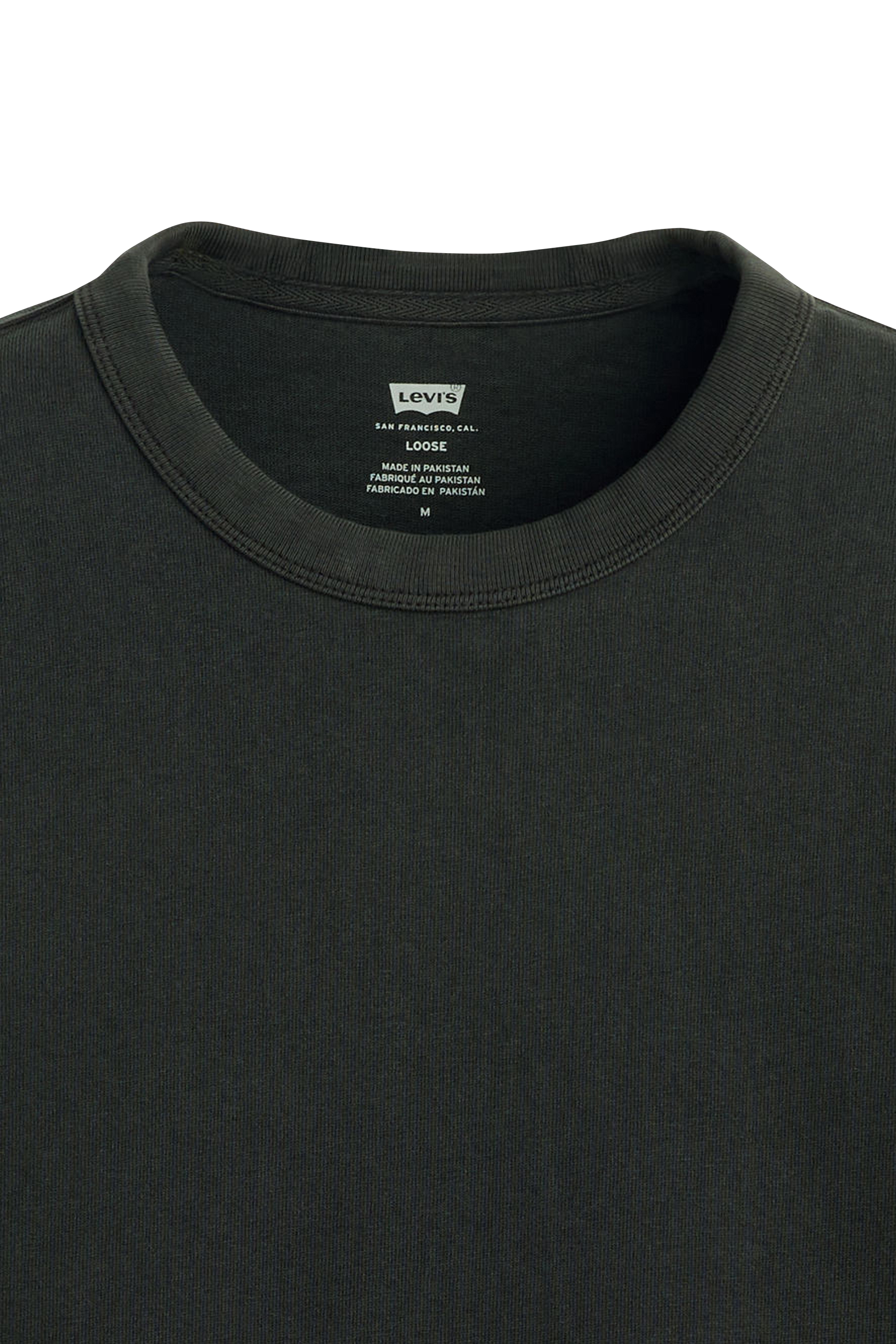 Regular-fit round-neck cotton T-shirt Green