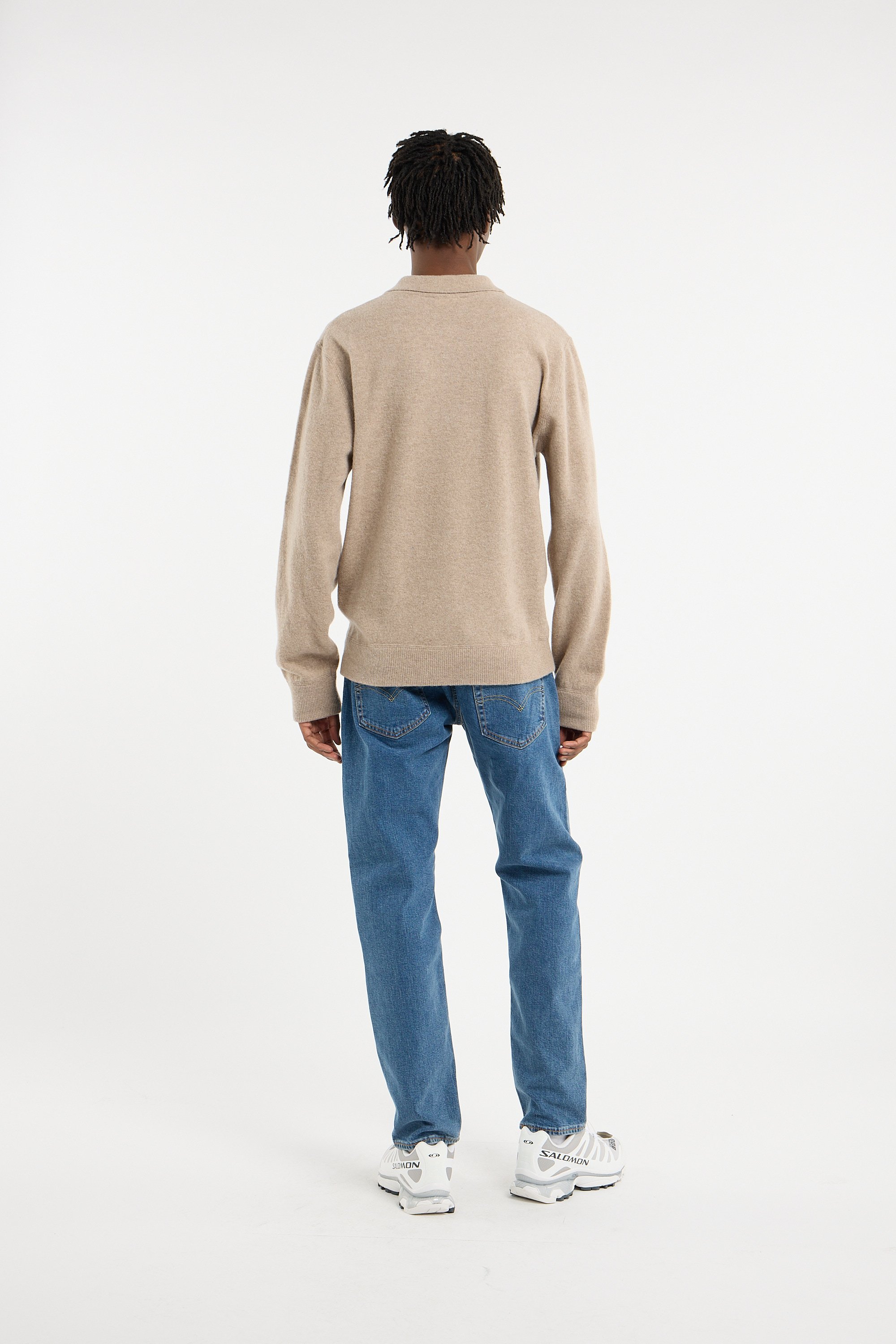 Pull droit en laine | Beige K-WAY Homme