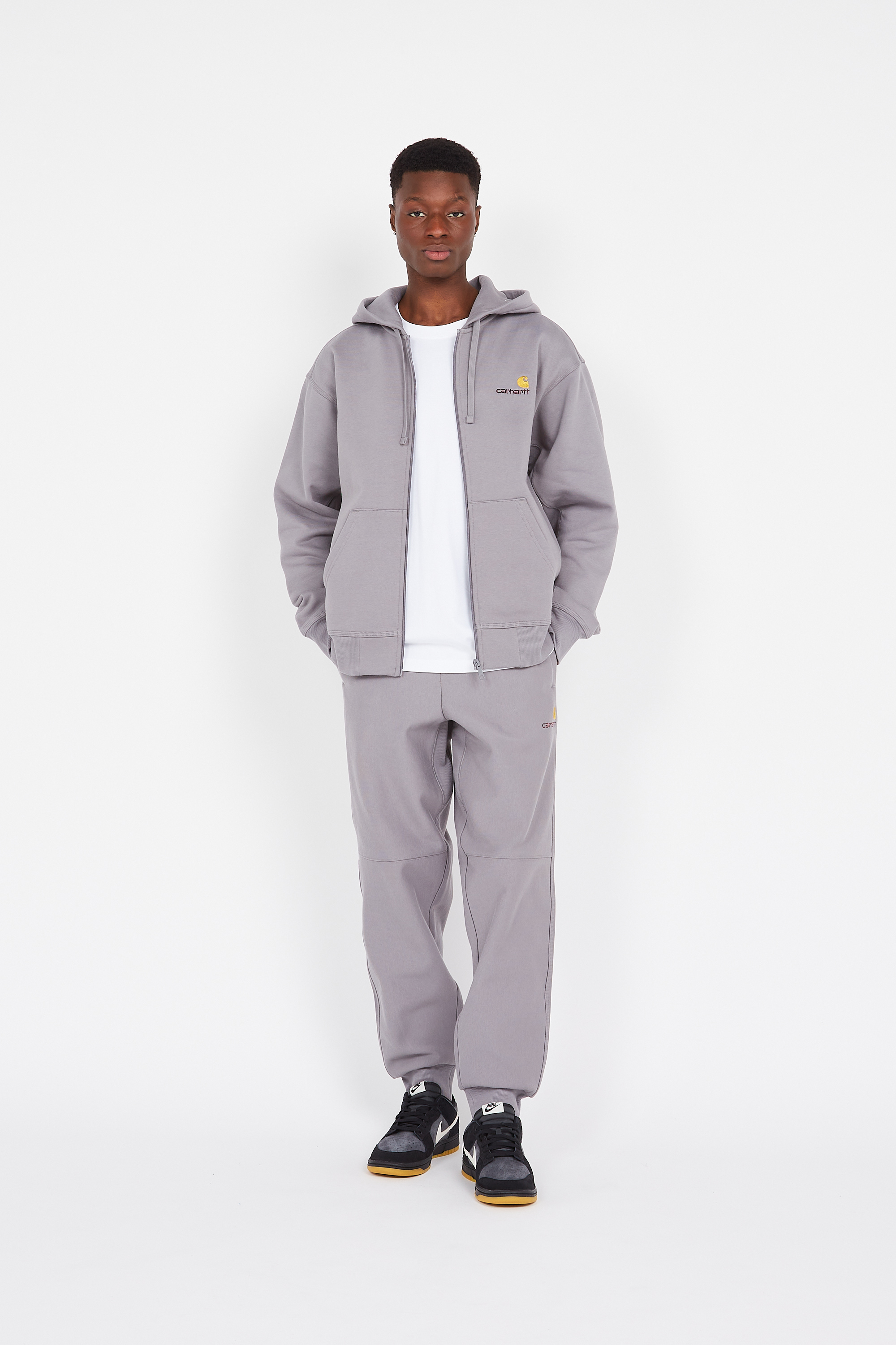 Hoodie zippé Gris
