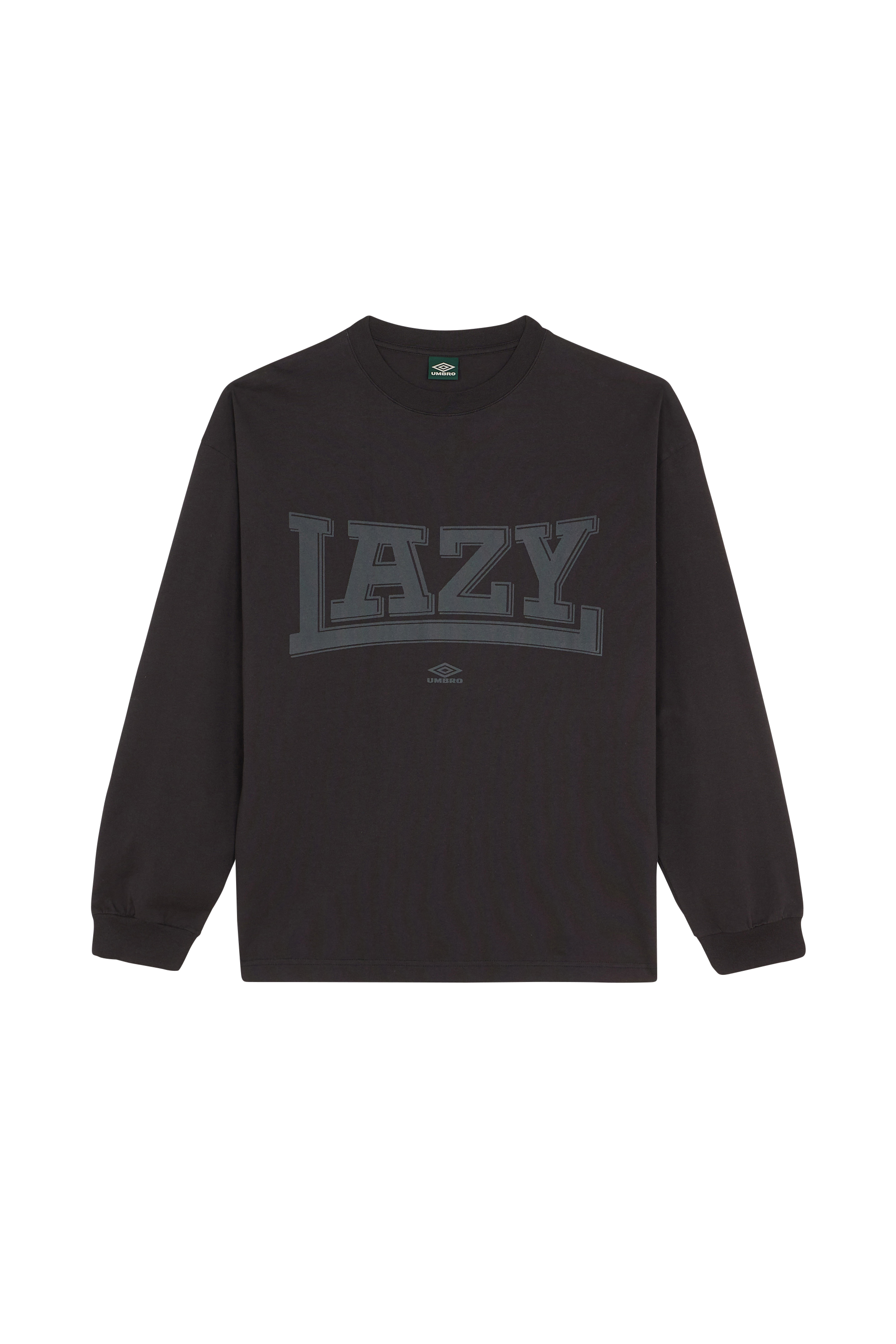 Regular-fit round-neck cotton T-shirt Black