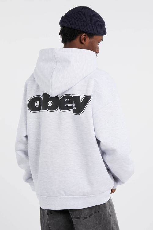 OBEY Hoodie zippé Gris