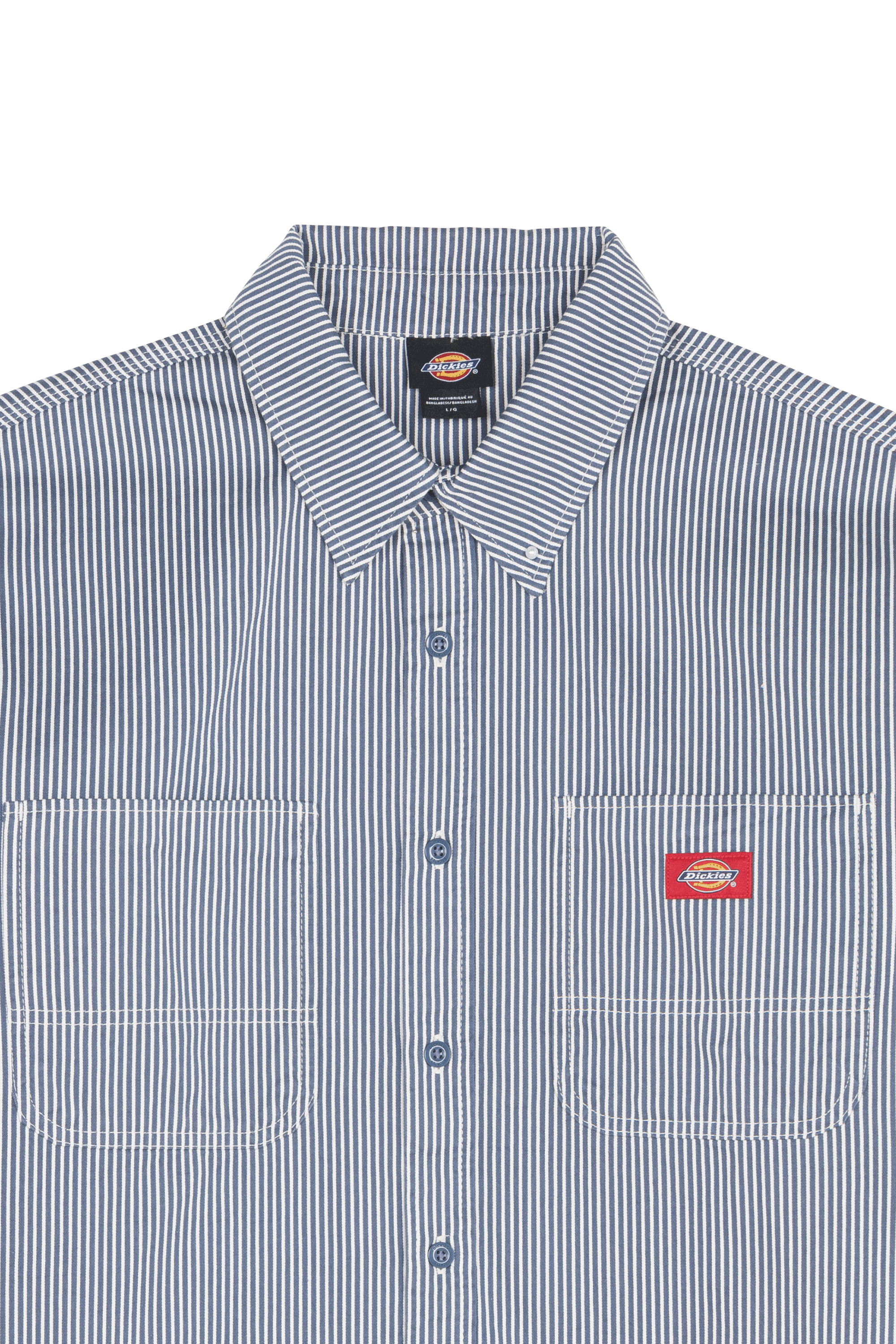 Straight Striped Shirt Blue