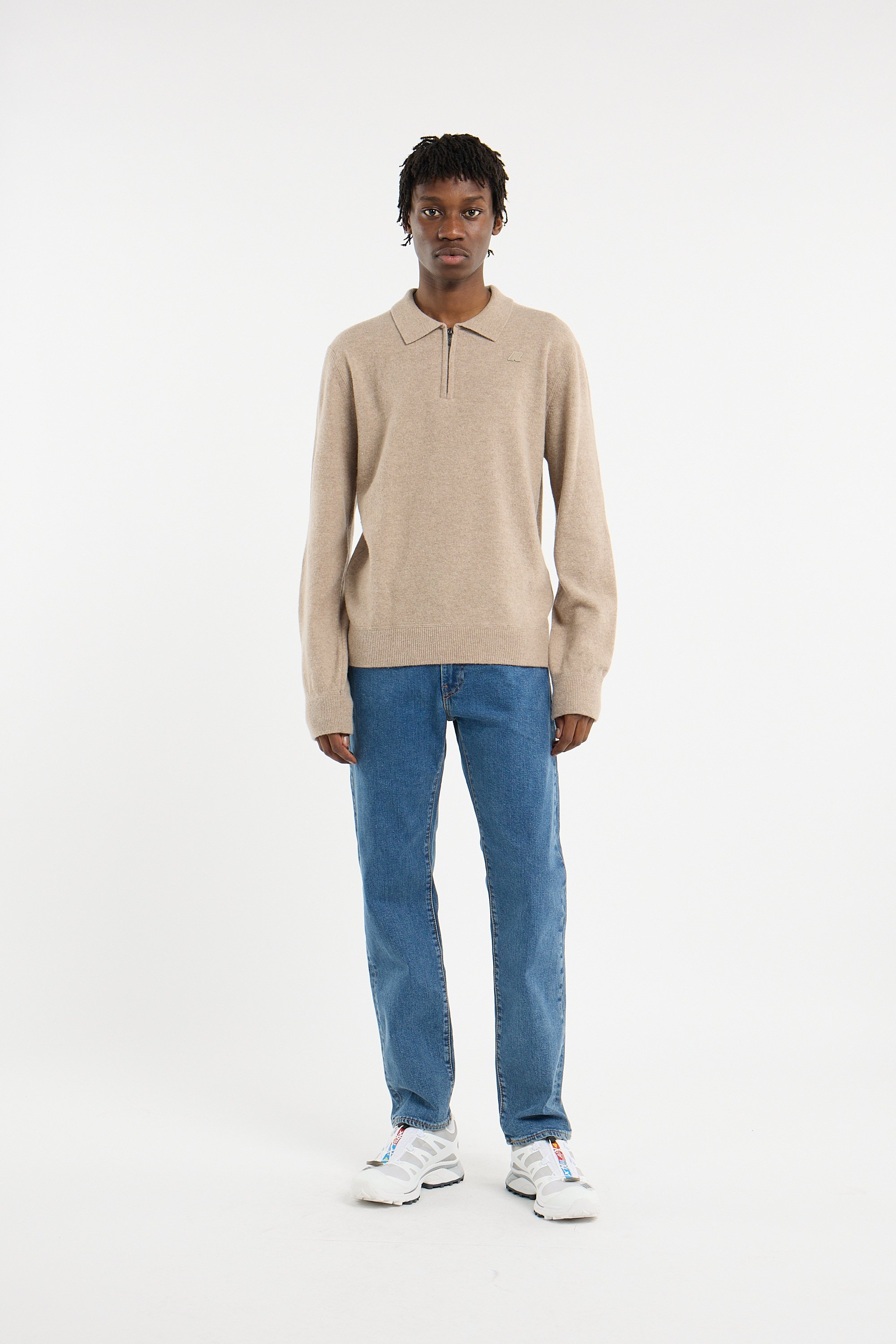 Straight wool sweater K-WAY Beige