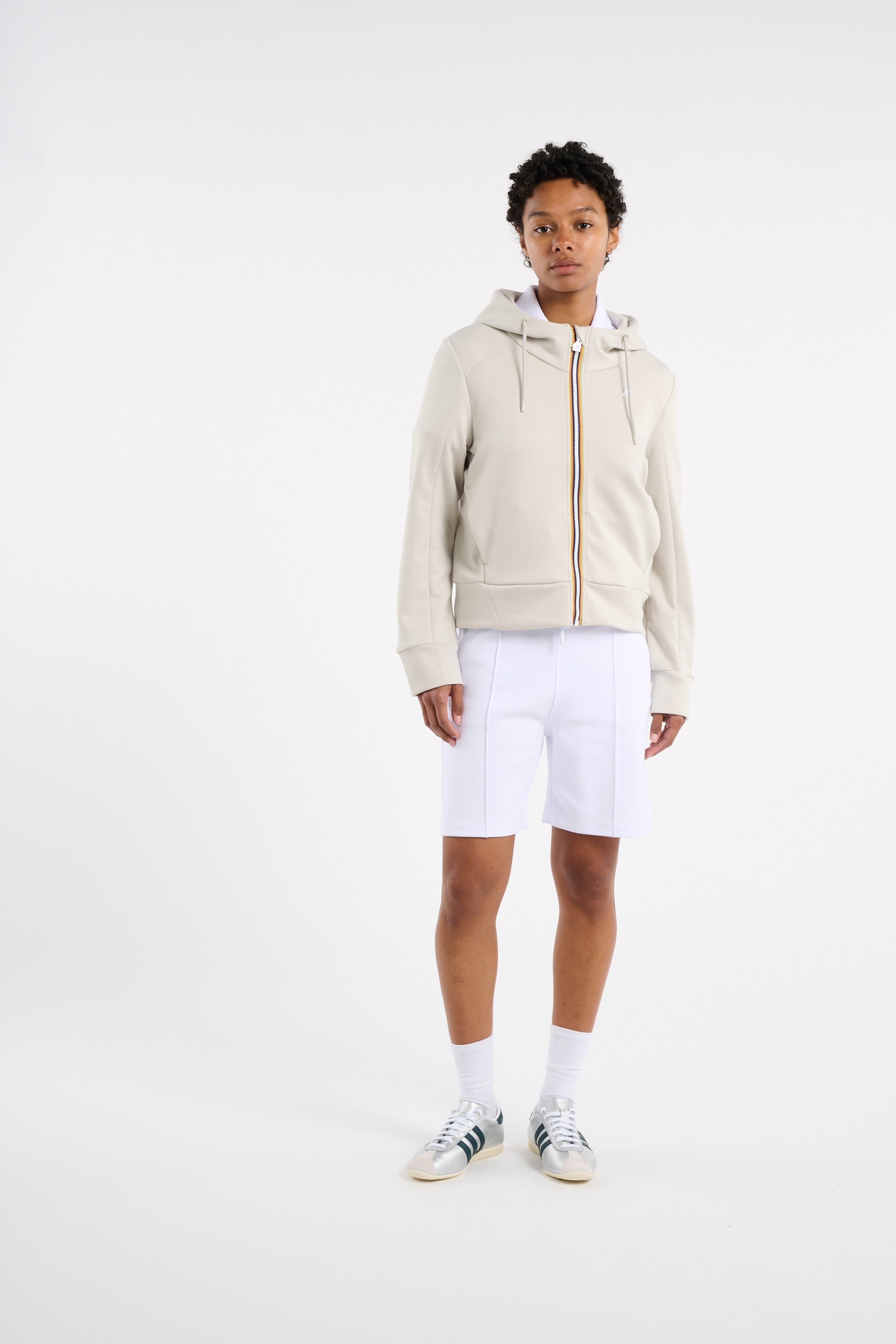 Hoodie zippée K-WAY Beige