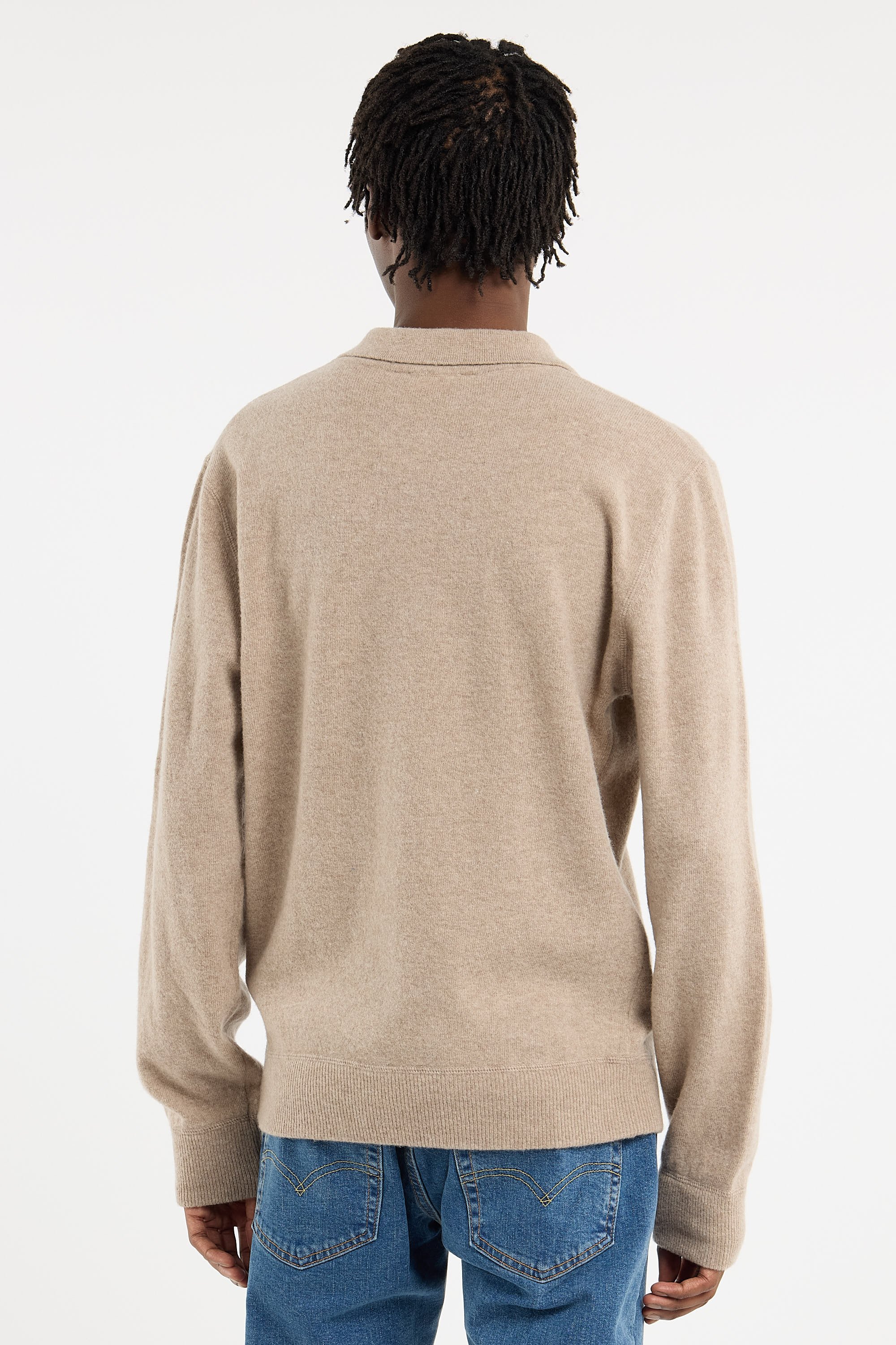 Pull droit en laine | Beige K-WAY Homme