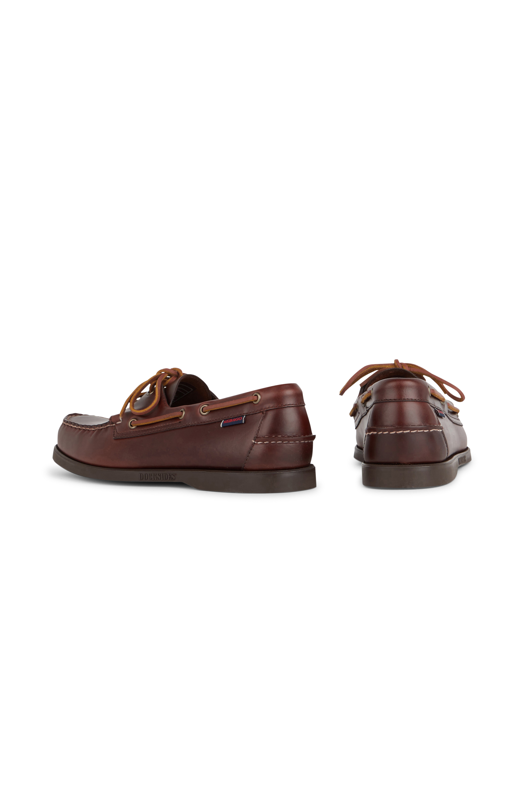 Leather deck shoes Brown