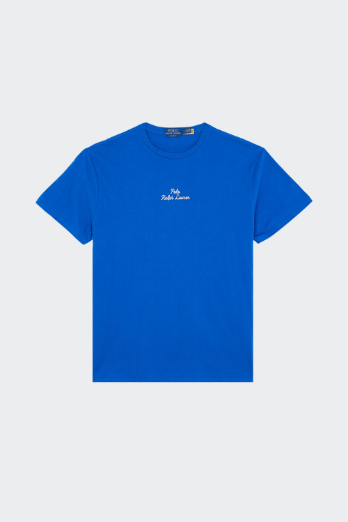 Stone Island chest logo-patch detail polo shirt T-shirt  Bleu