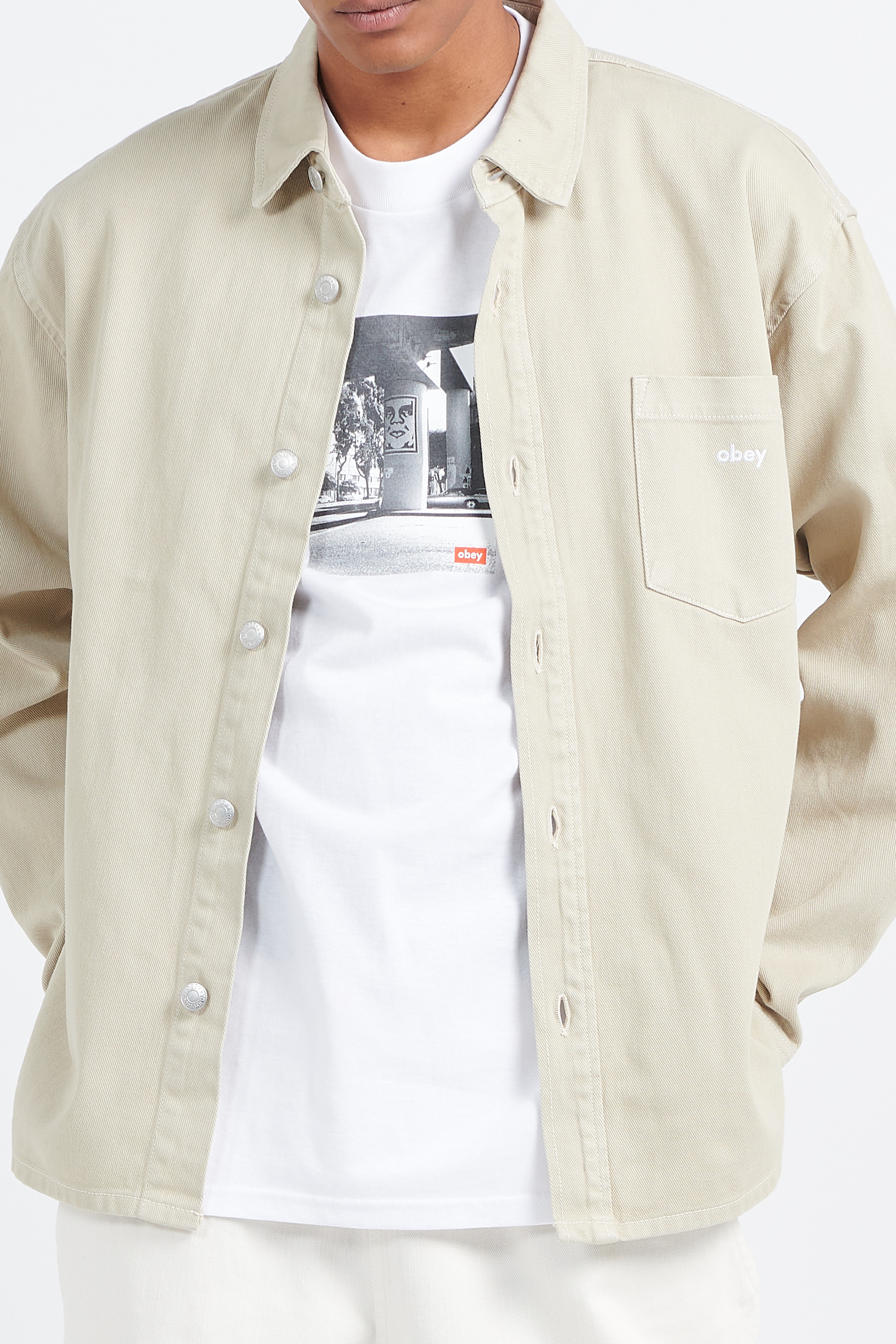 Chemise | Beige OBEY Homme