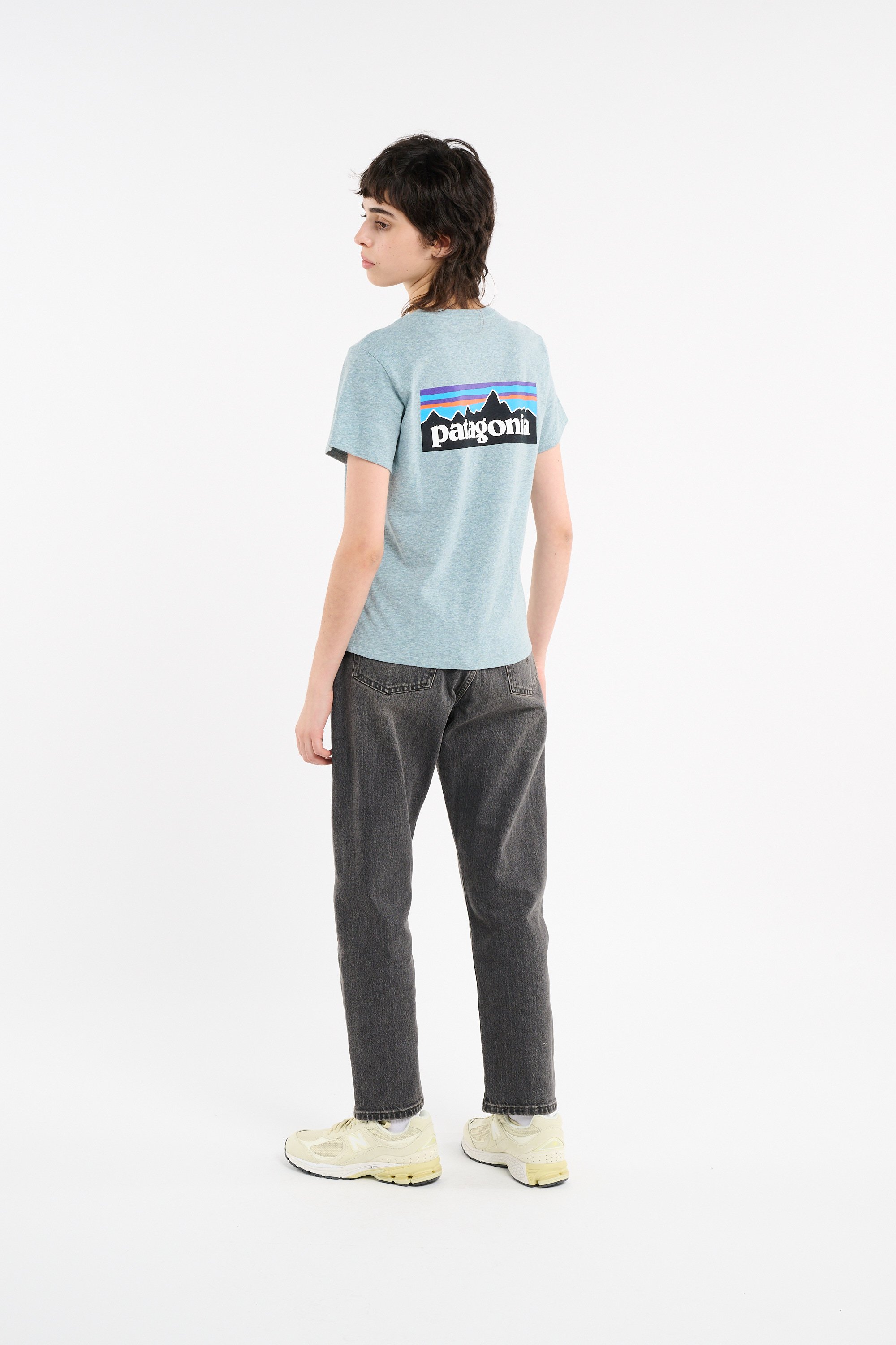 Regular-fit round-neck cotton T-shirt | Blue PATAGONIA Women