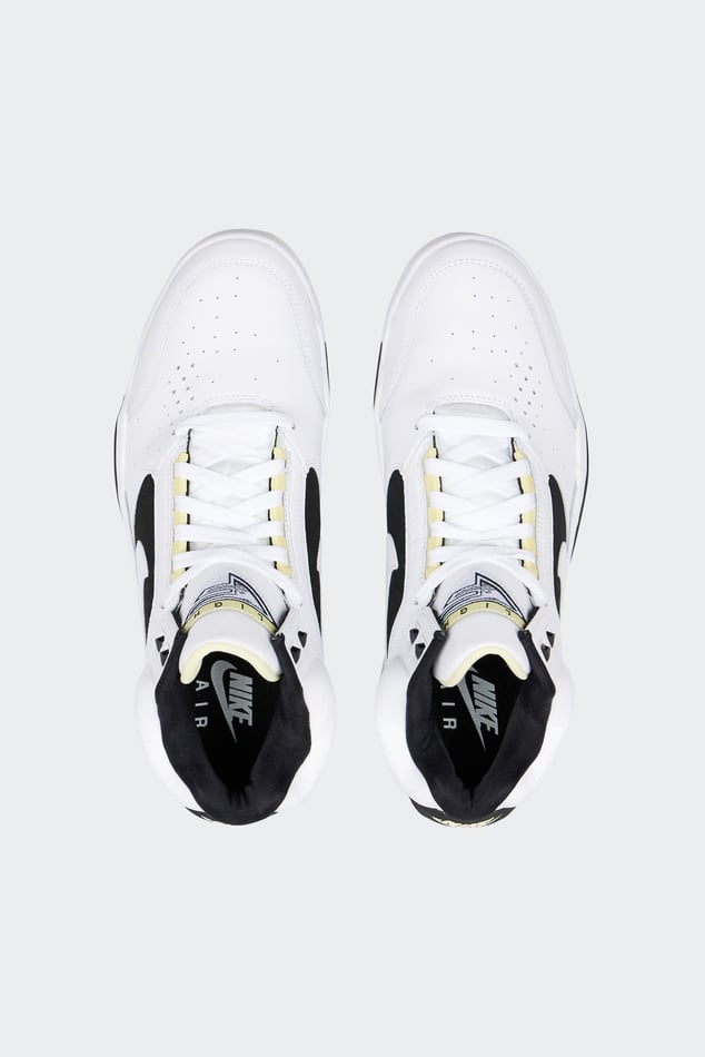 Nike air black and white high tops on sale