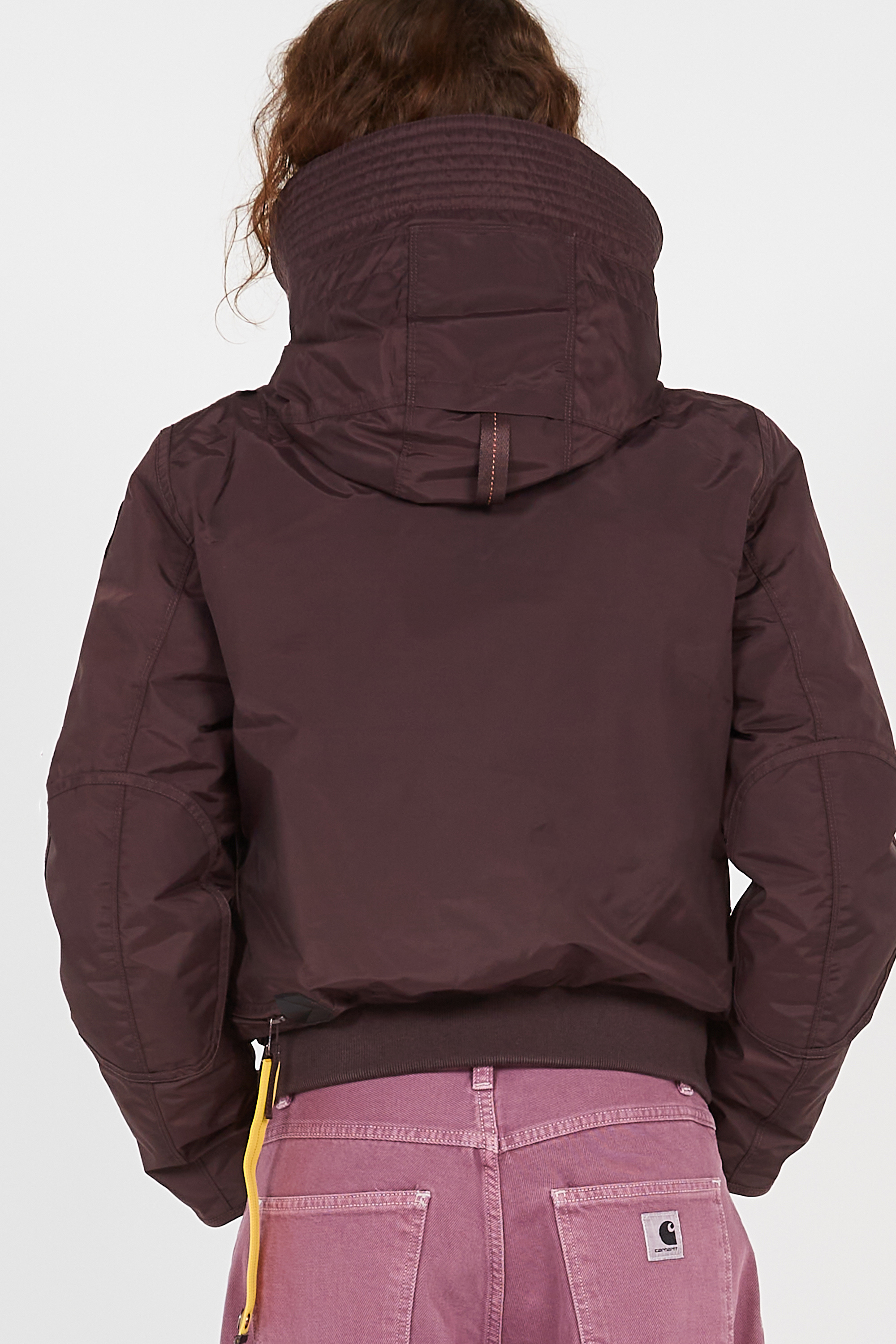 Lightweight quilted padded jacket with high neck Purple