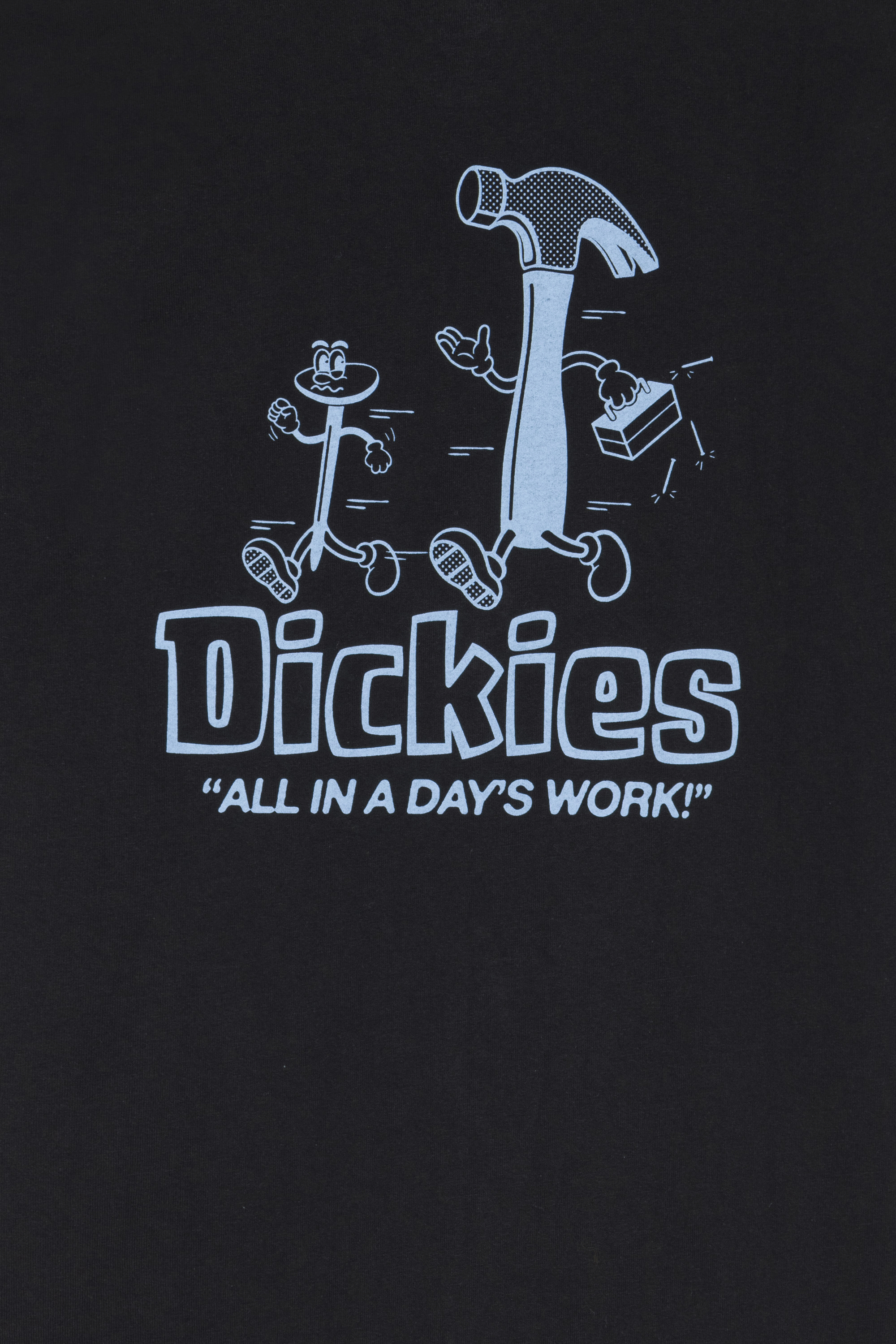 Regular-fit round-neck cotton T-shirt Black