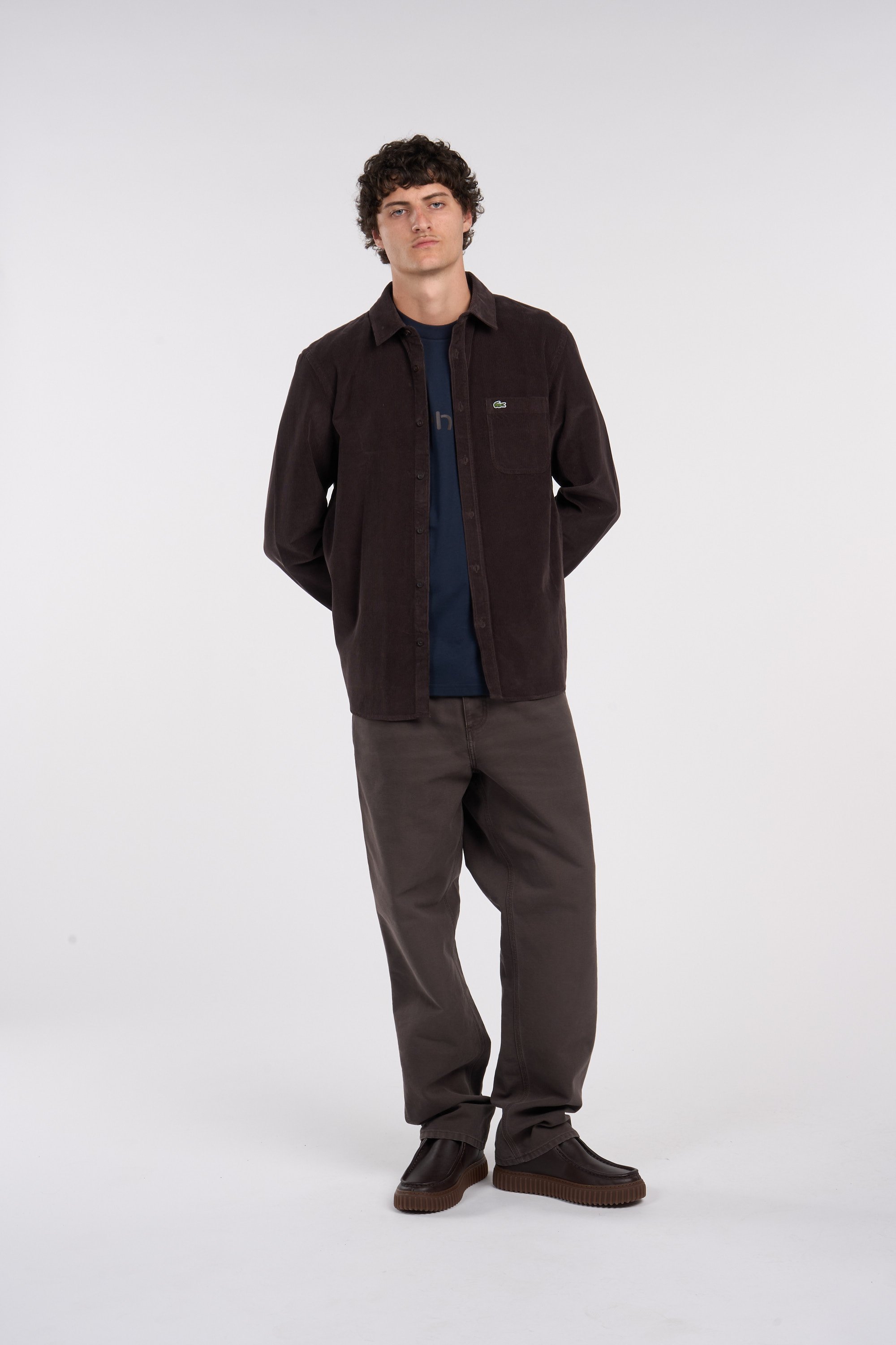 Chemise LACOSTE Marron