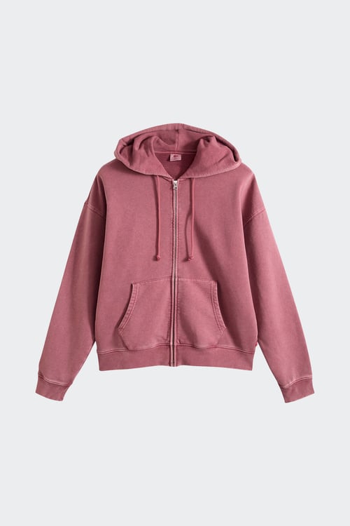 Hoodie zippé - Taille XL Violet