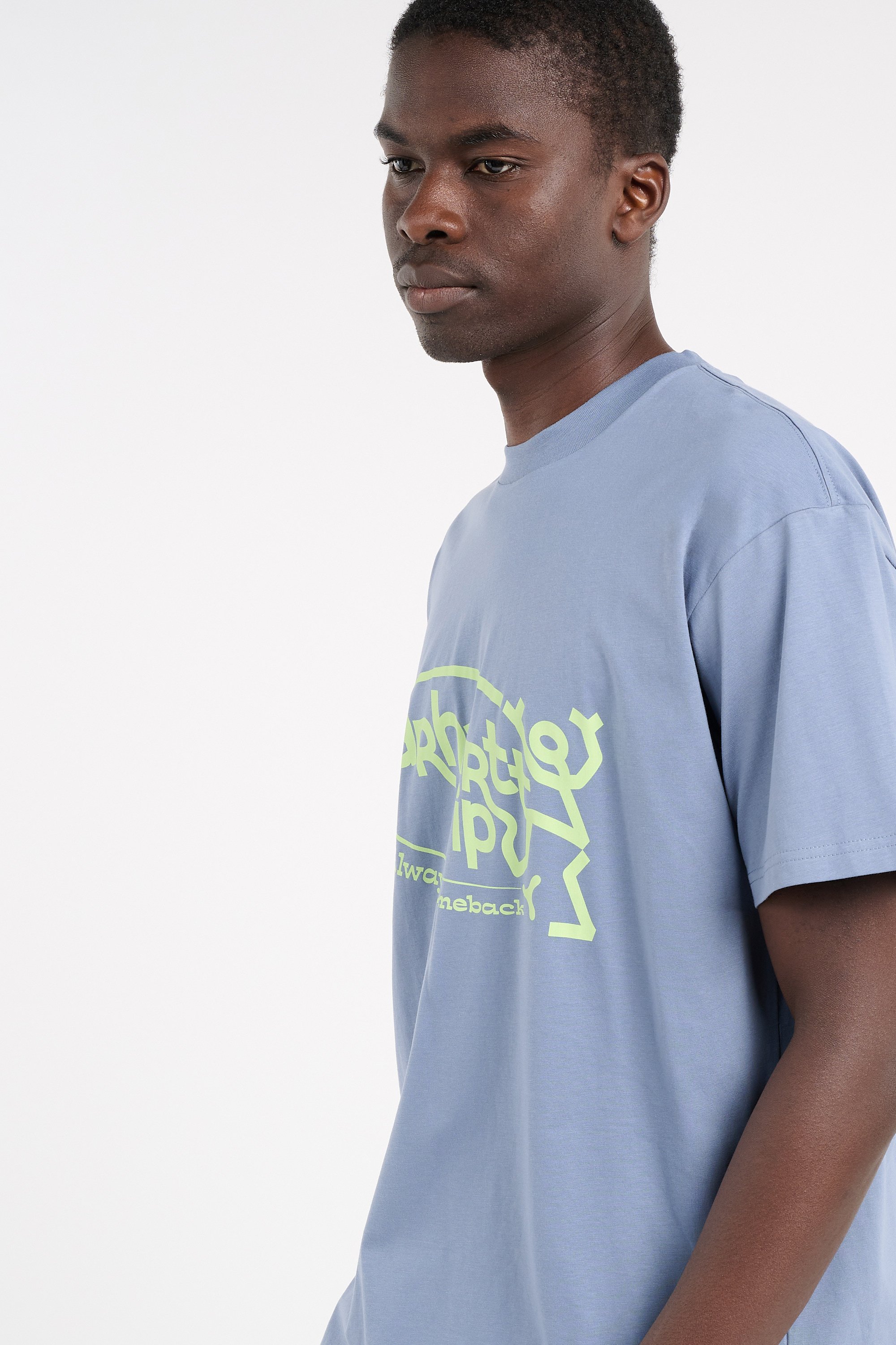 Round neck organic cotton t-shirt | Blue CARHARTT WIP Men