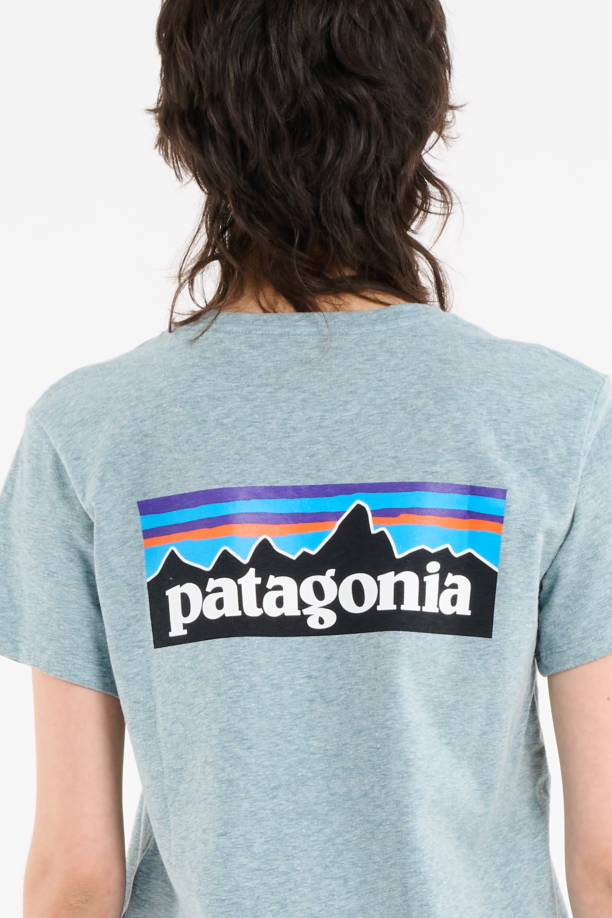 Regular-fit round-neck cotton T-shirt | Blue PATAGONIA Women