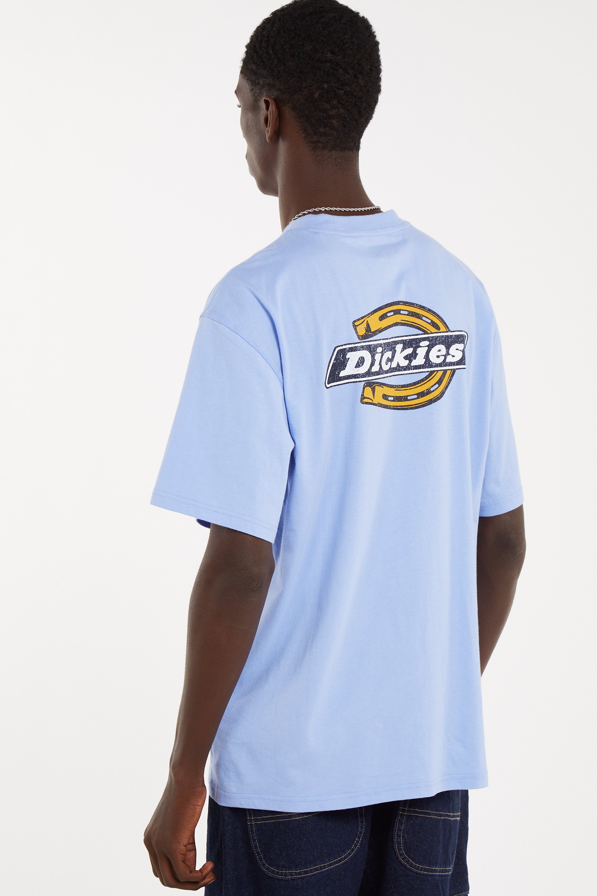 Regular-fit round-neck cotton T-shirt | Purple DICKIES Men