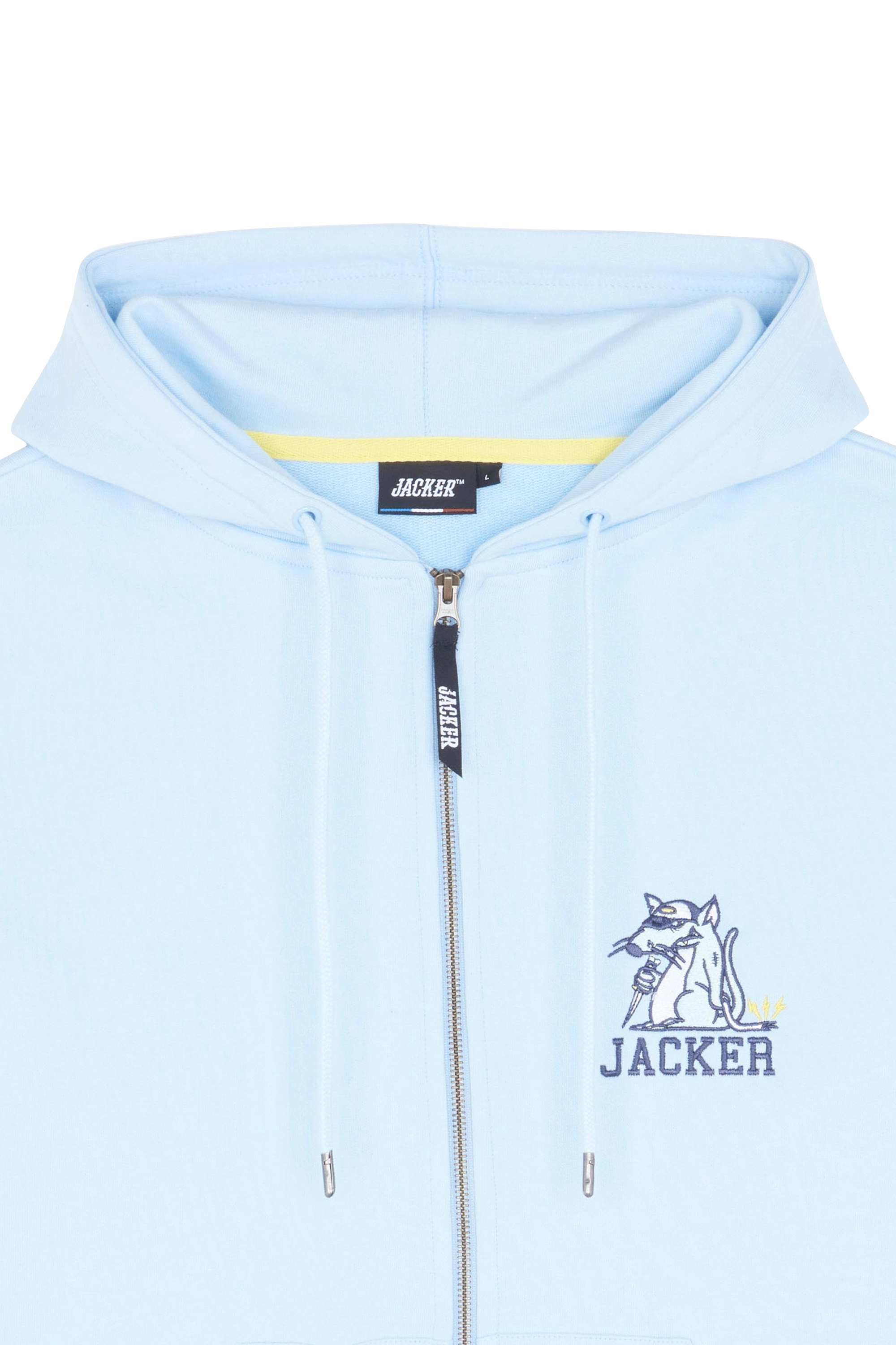 Hoodie zippé Bleu