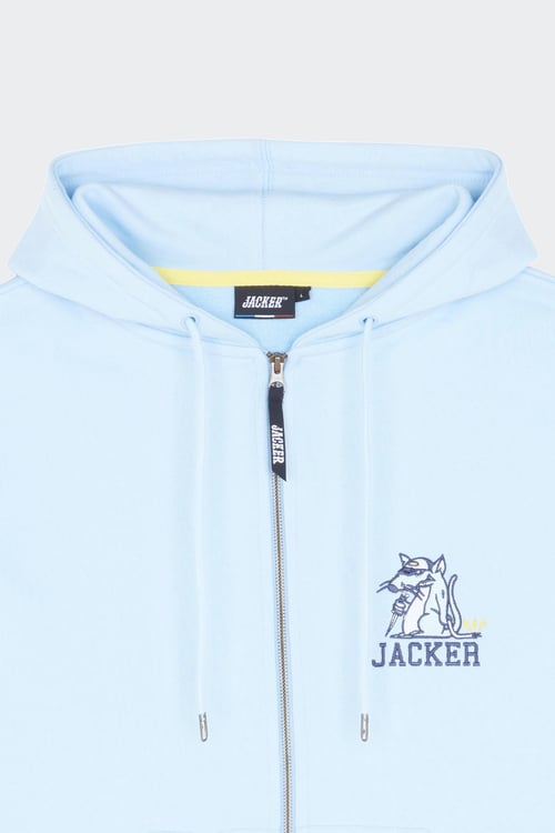 JACKER Hoodie zippé Bleu