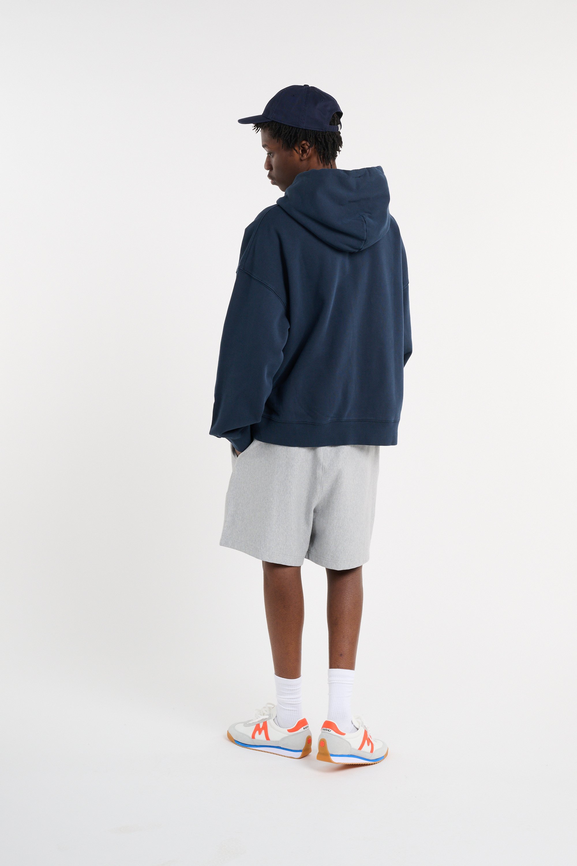 Hoodie zippé Bleu