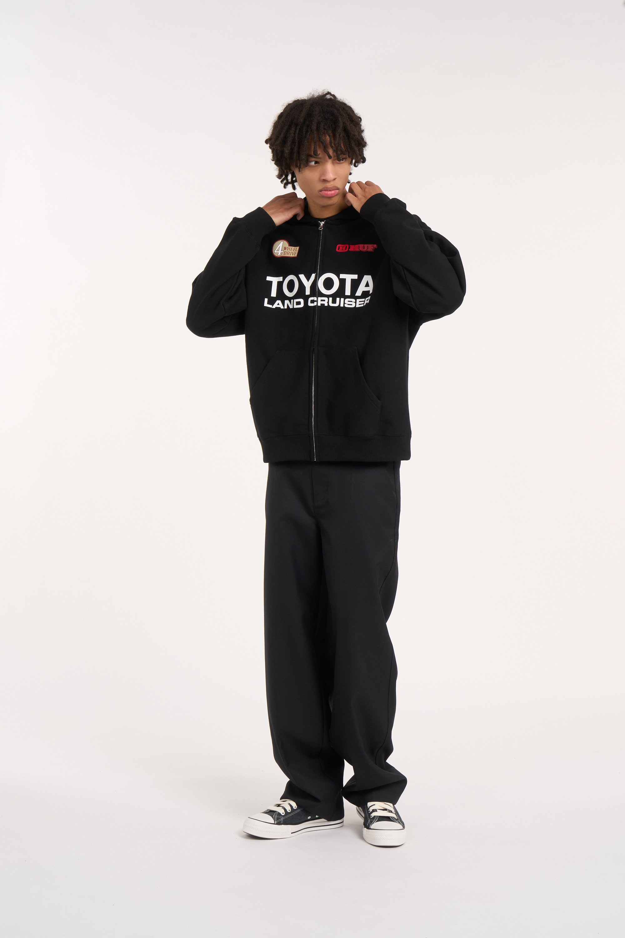 Tommy badge sweatshirt HUF Black