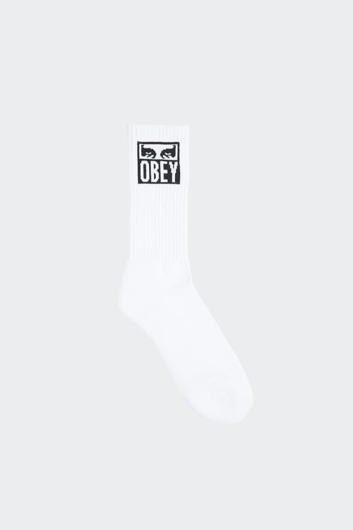OBEY Chaussettes Blanc