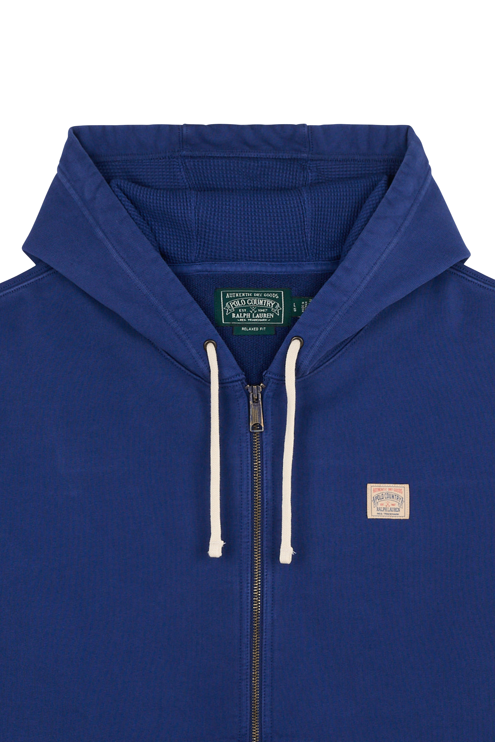 Hoodie zippé Bleu