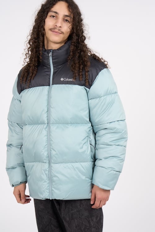 COLUMBIA Lightweight quilted padded jacket with high neck Blue