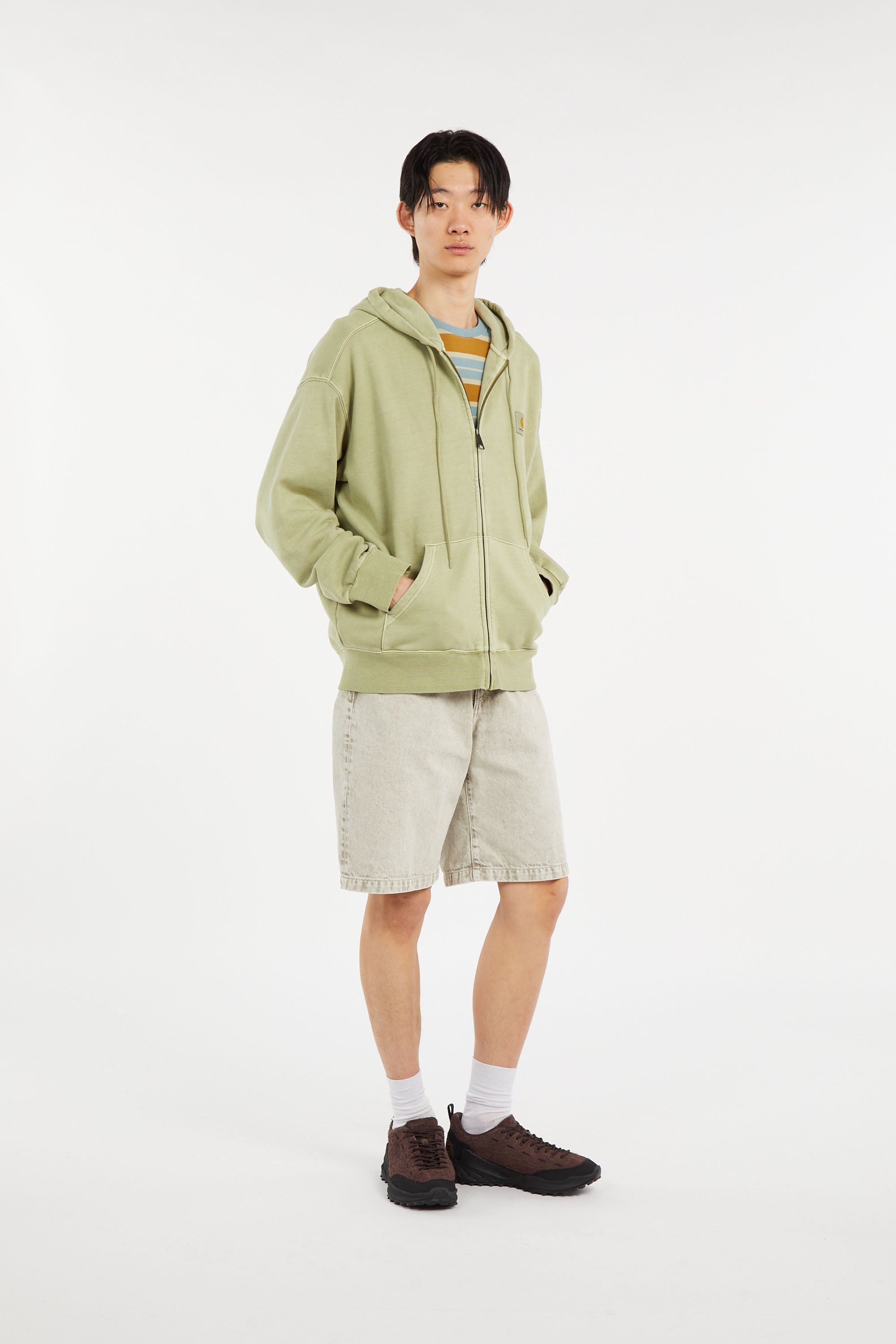 Hoodie zippé CARHARTT WIP Vert