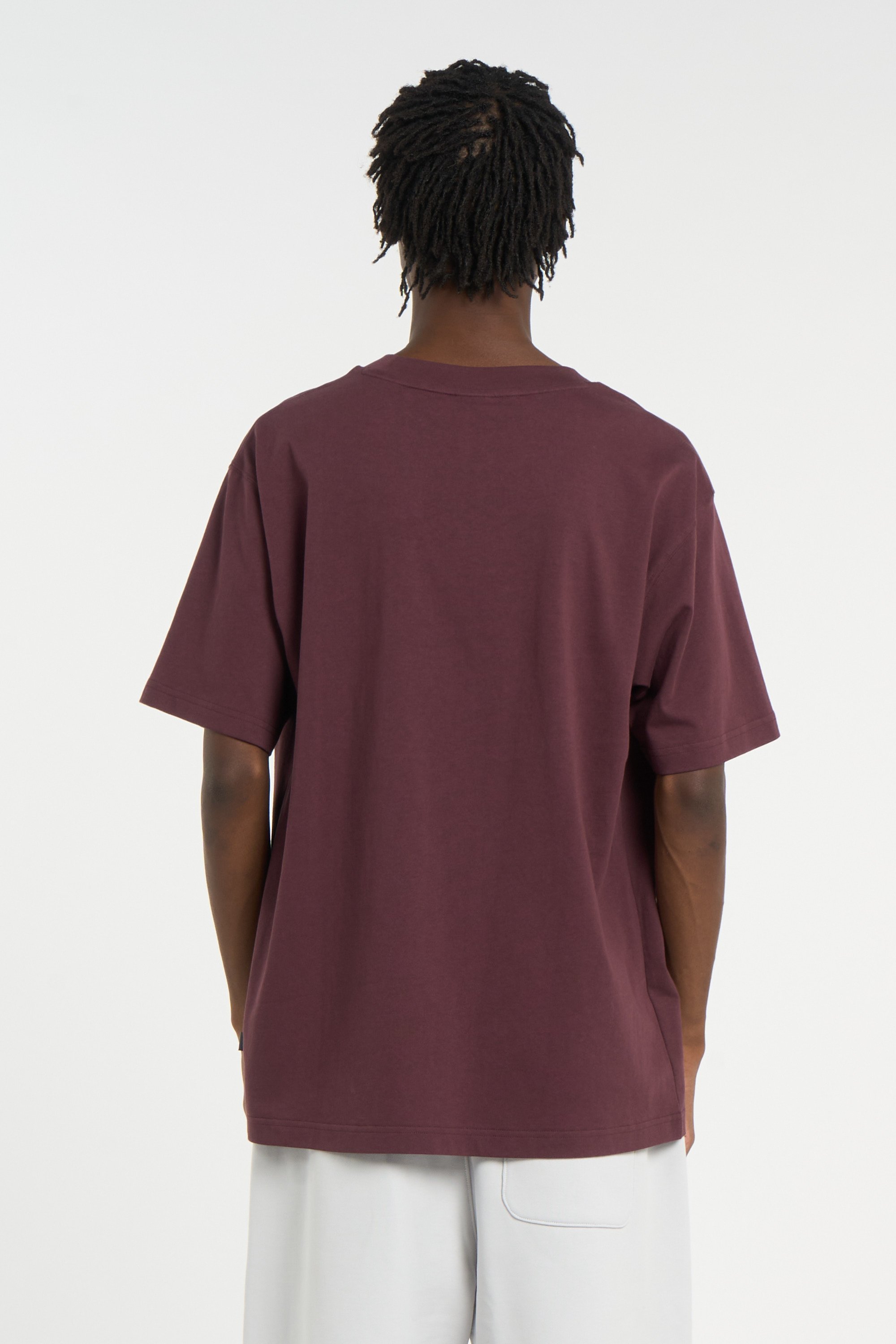 Regular-fit round-neck cotton T-shirt | Red NEW BALANCE Men